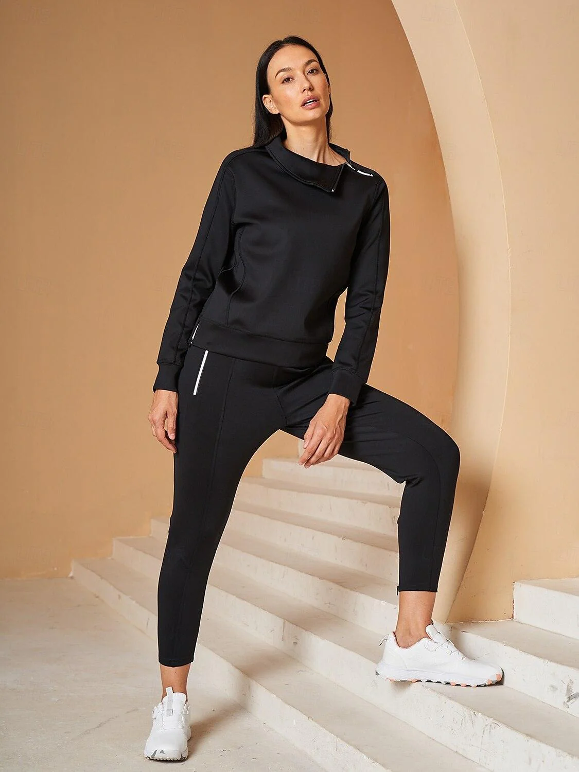 More Than Basic Irregular Collar Golf Sweatshirt - Image 9