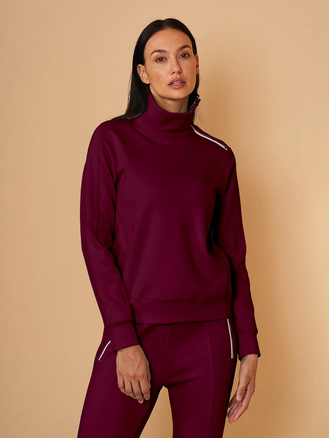 More Than Basic Irregular Collar Golf Sweatshirt - Image 14