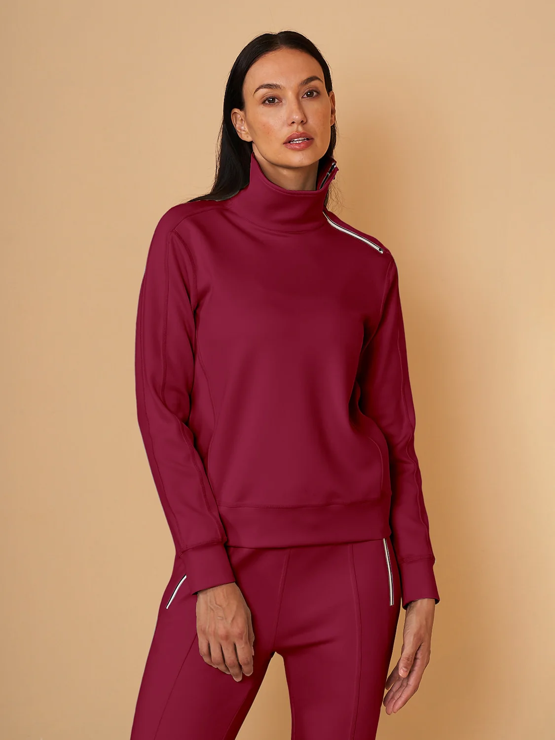 More Than Basic Irregular Collar Golf Sweatshirt - Image 19