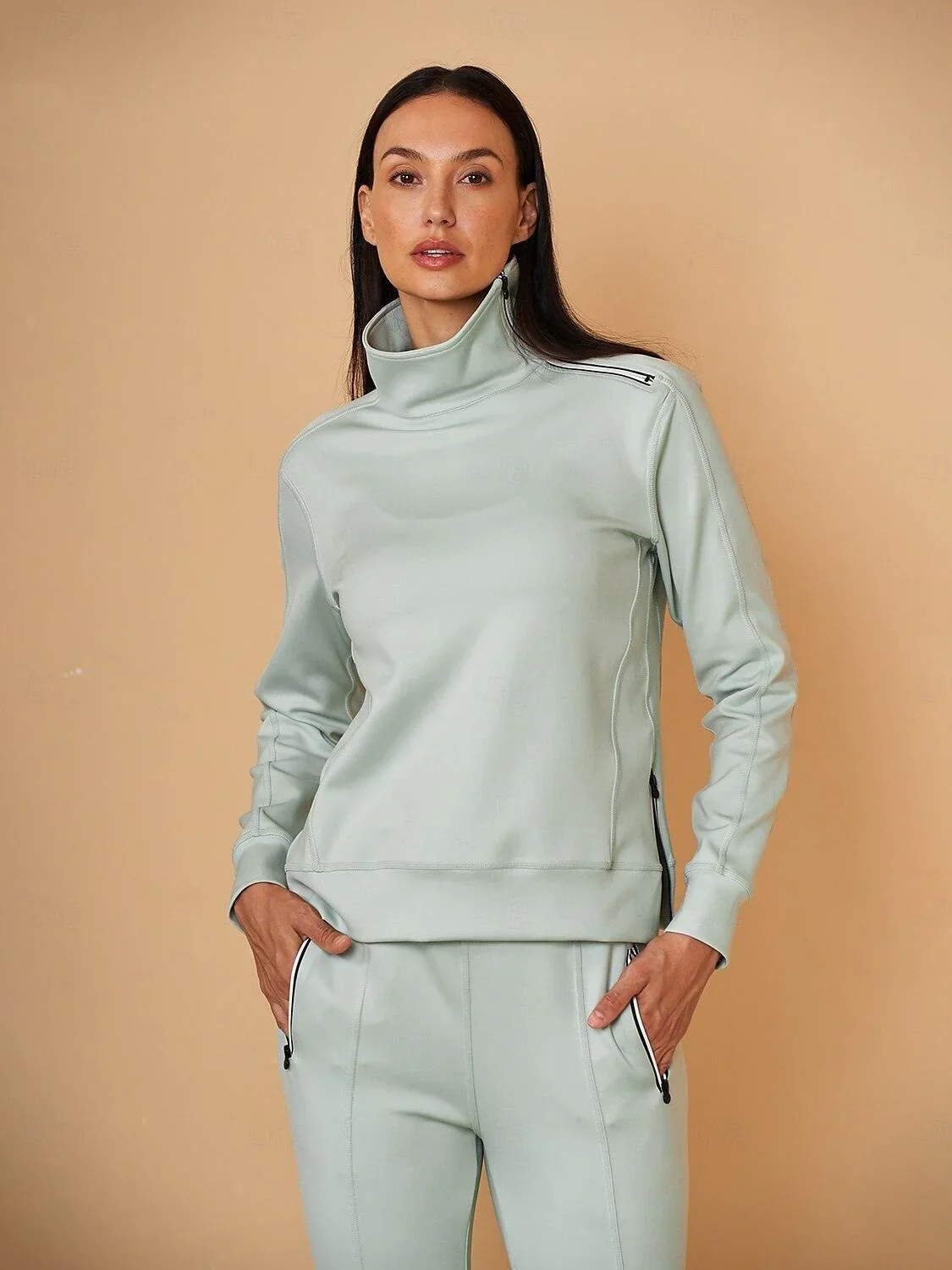 More Than Basic Irregular Collar Golf Sweatshirt - Image 6