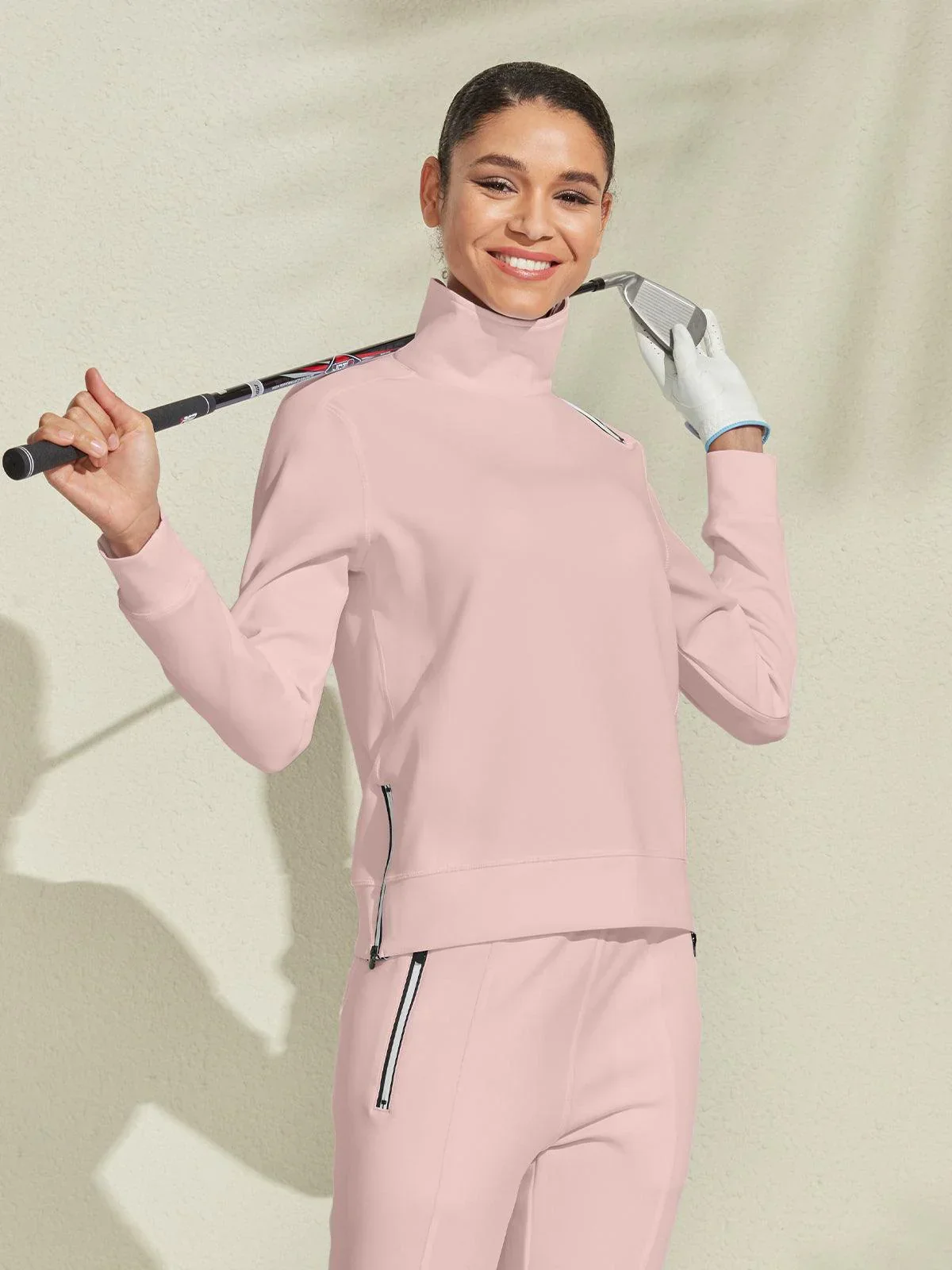 More Than Basic Irregular Collar Golf Sweatshirt - Image 12