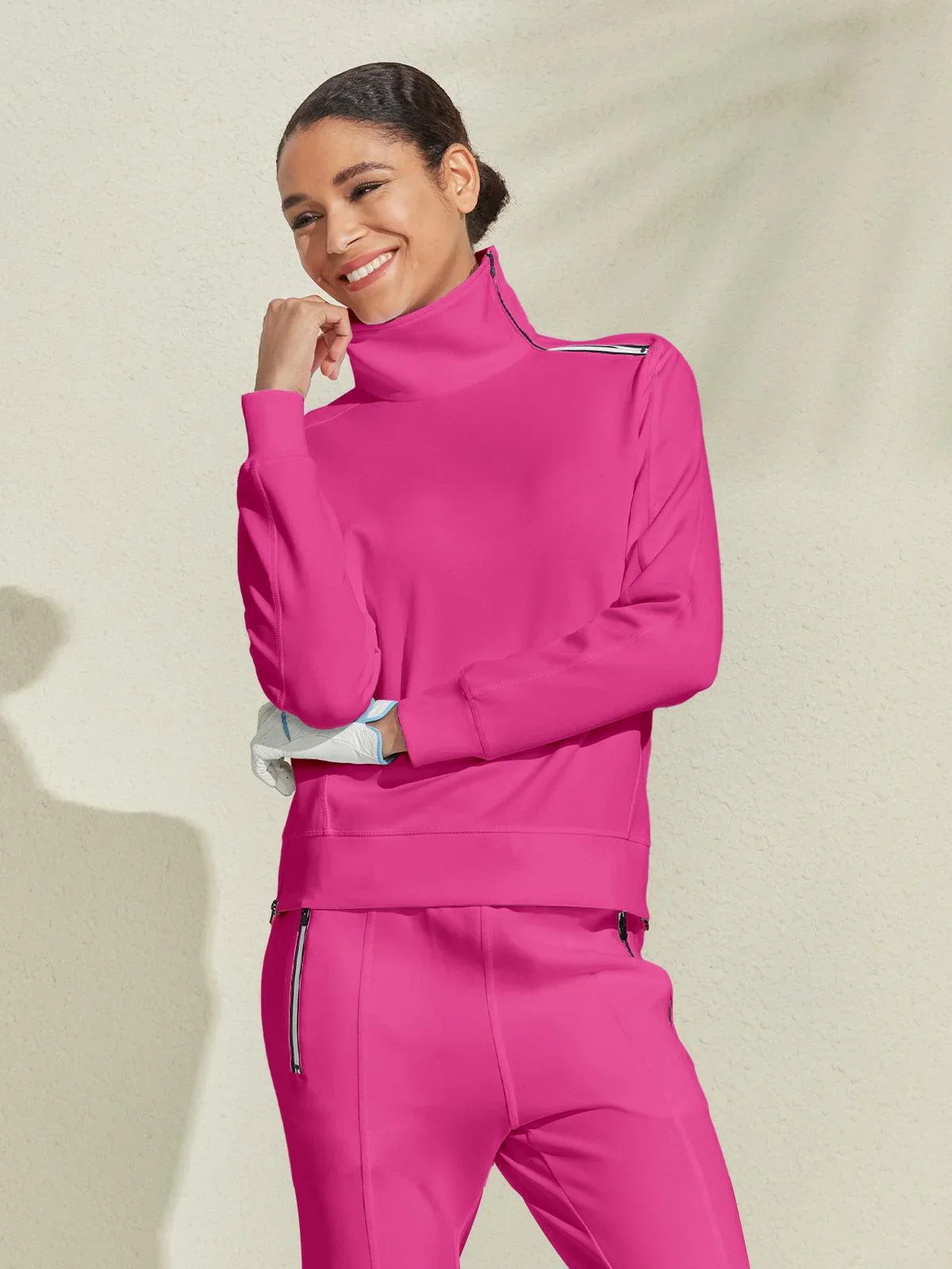 More Than Basic Irregular Collar Golf Sweatshirt - Image 8