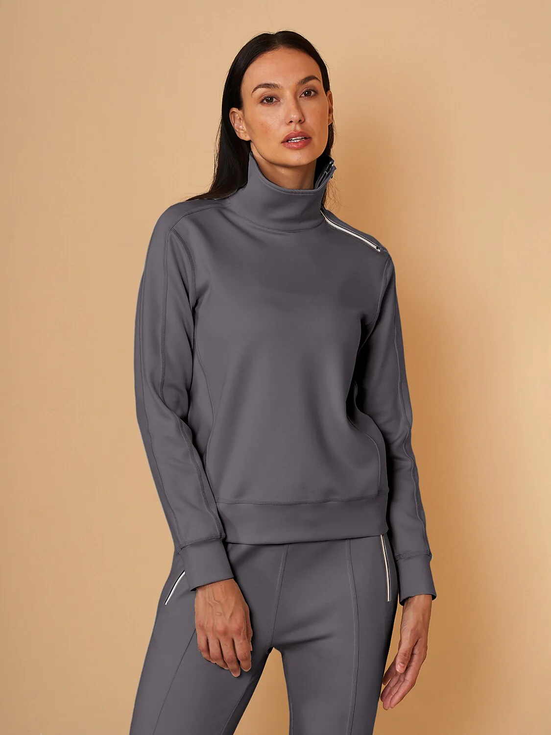 More Than Basic Irregular Collar Golf Sweatshirt - Image 16