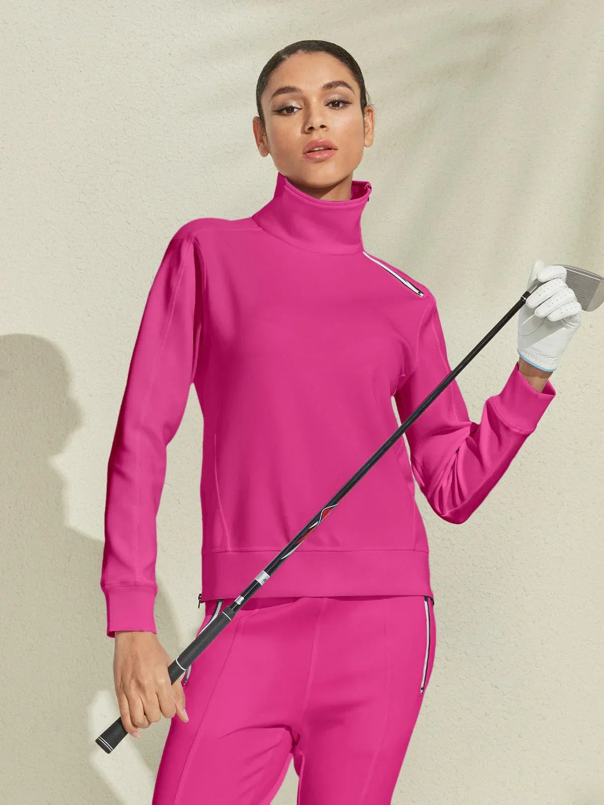 More Than Basic Irregular Collar Golf Sweatshirt - Image 5
