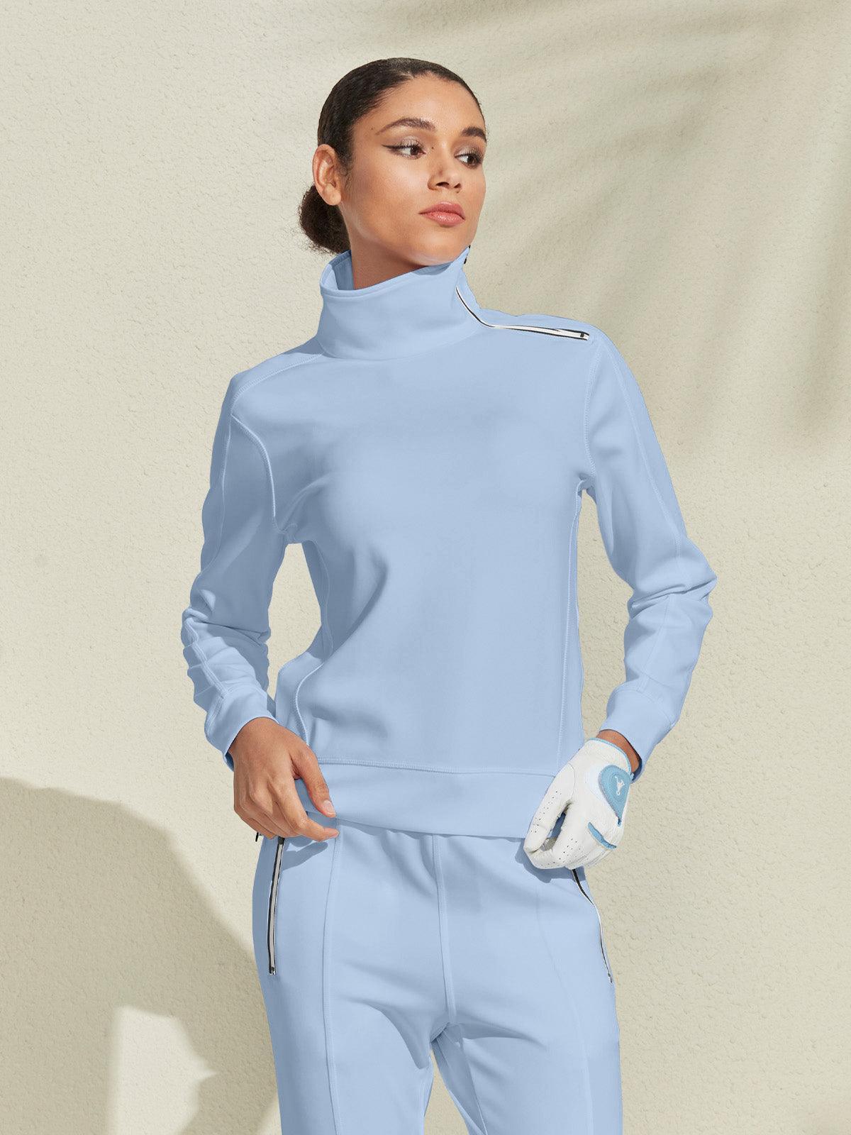 More Than Basic Irregular Collar Golf Sweatshirt - Image 9