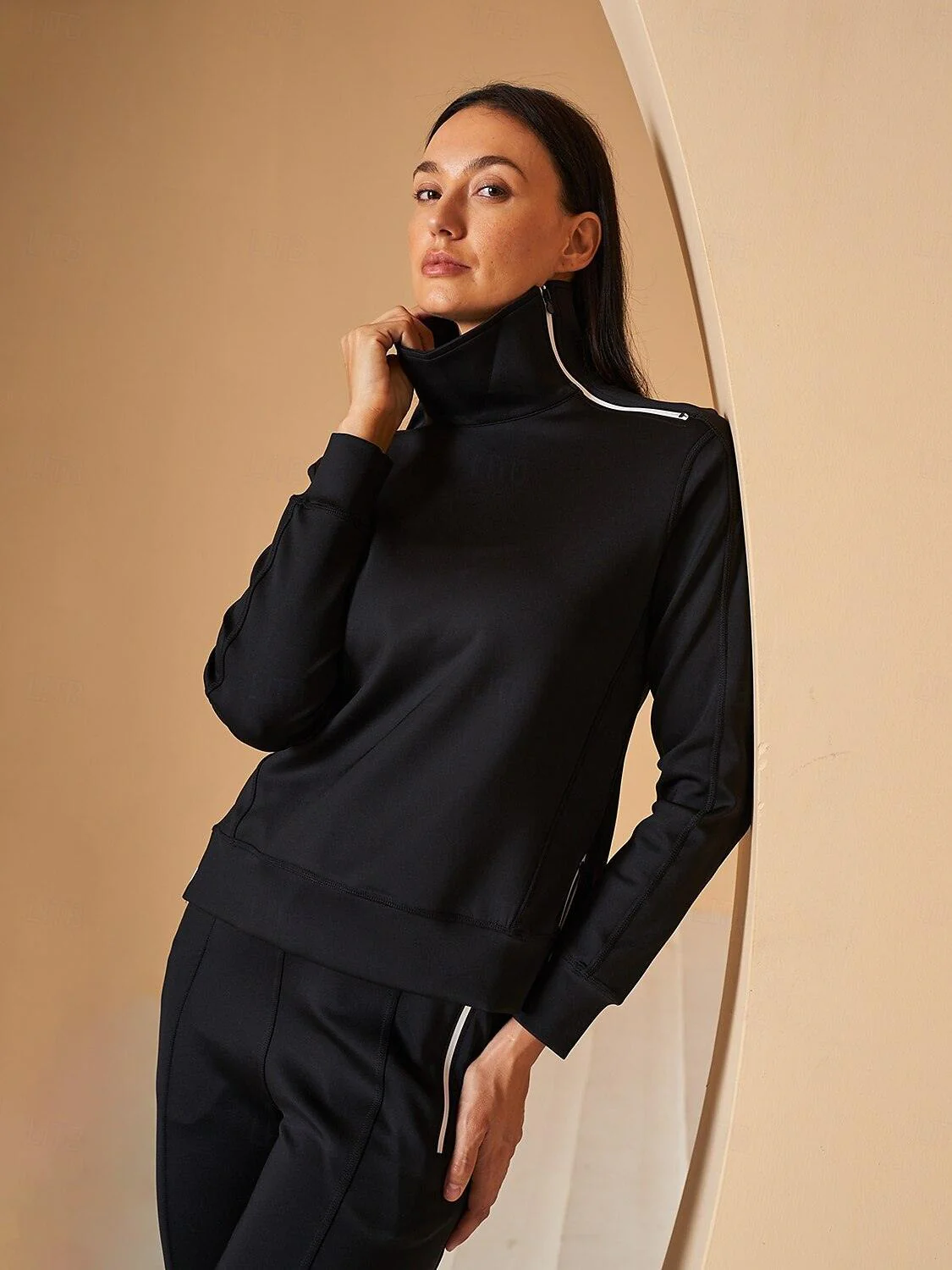 More Than Basic Irregular Collar Golf Sweatshirt - Image 15