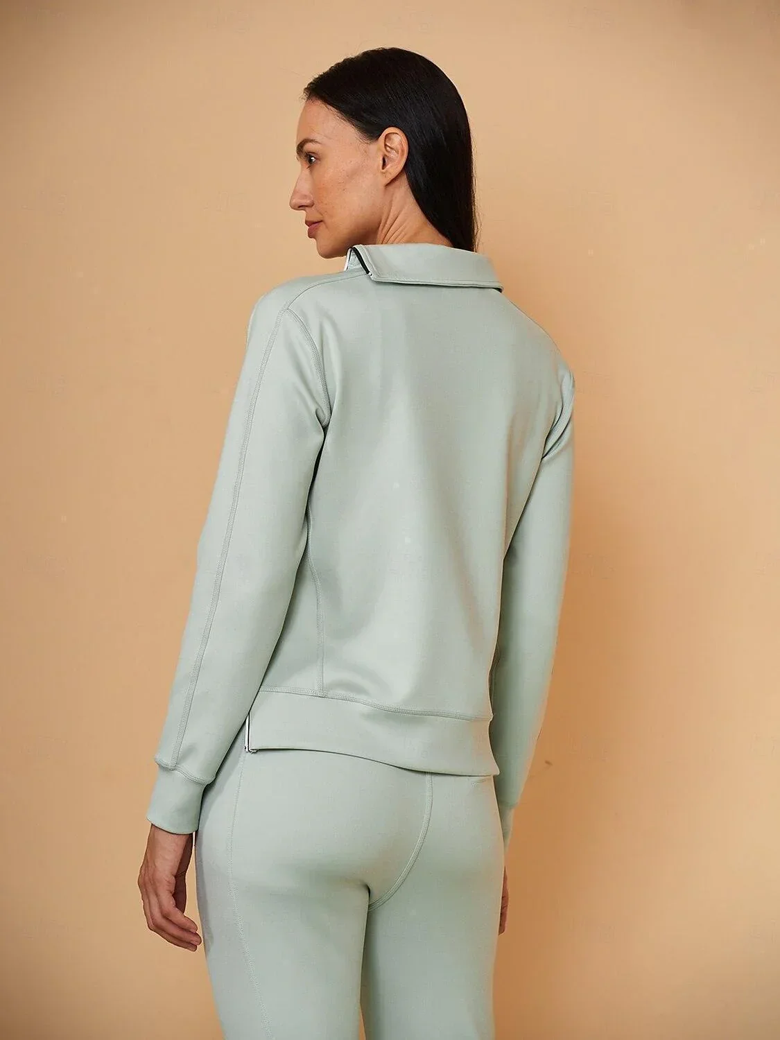 More Than Basic Irregular Collar Golf Sweatshirt - Image 8