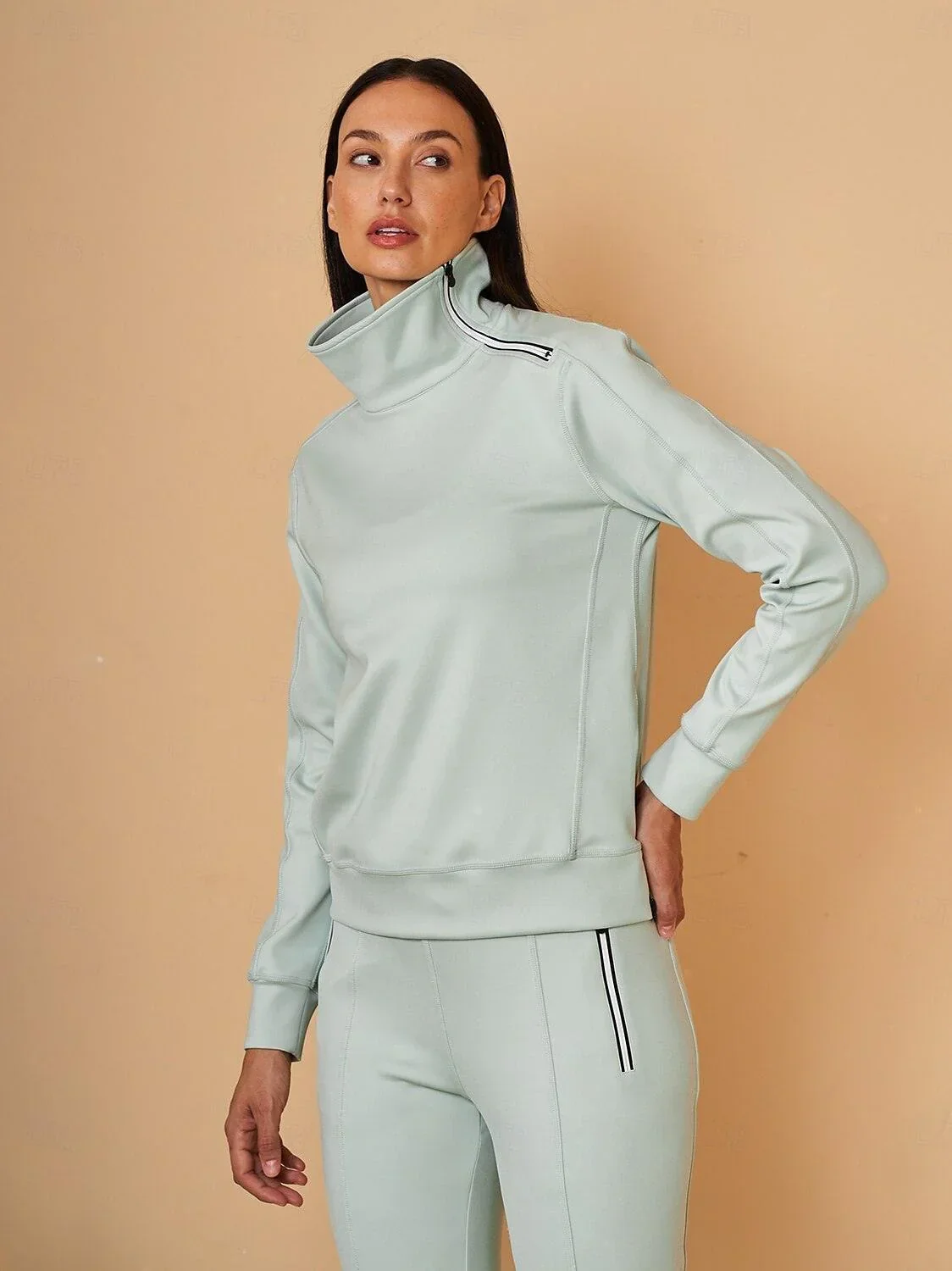 More Than Basic Irregular Collar Golf Sweatshirt - Image 9