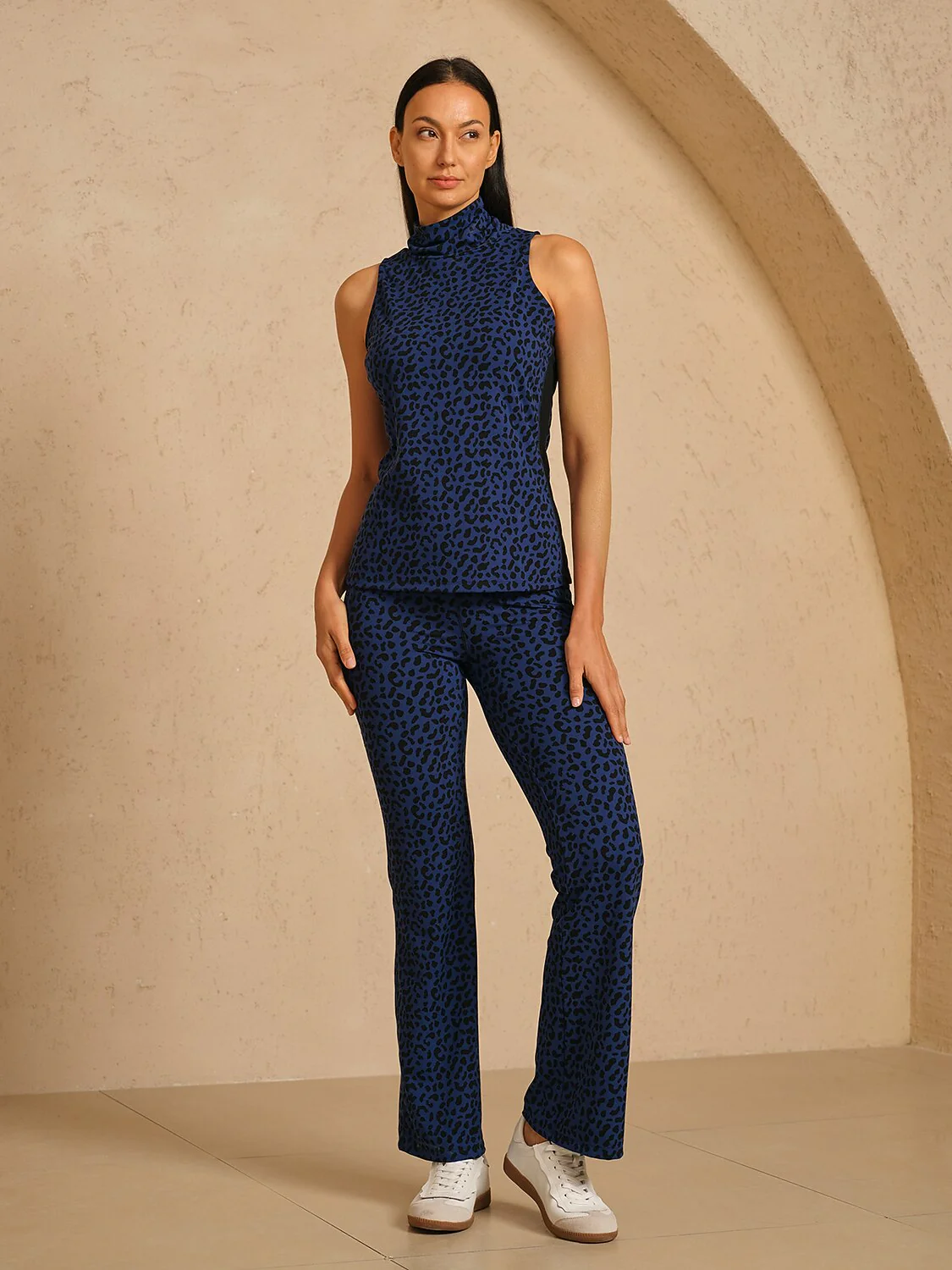 More Than Basic Leopard Mesh Golf Tank Top - Image 10