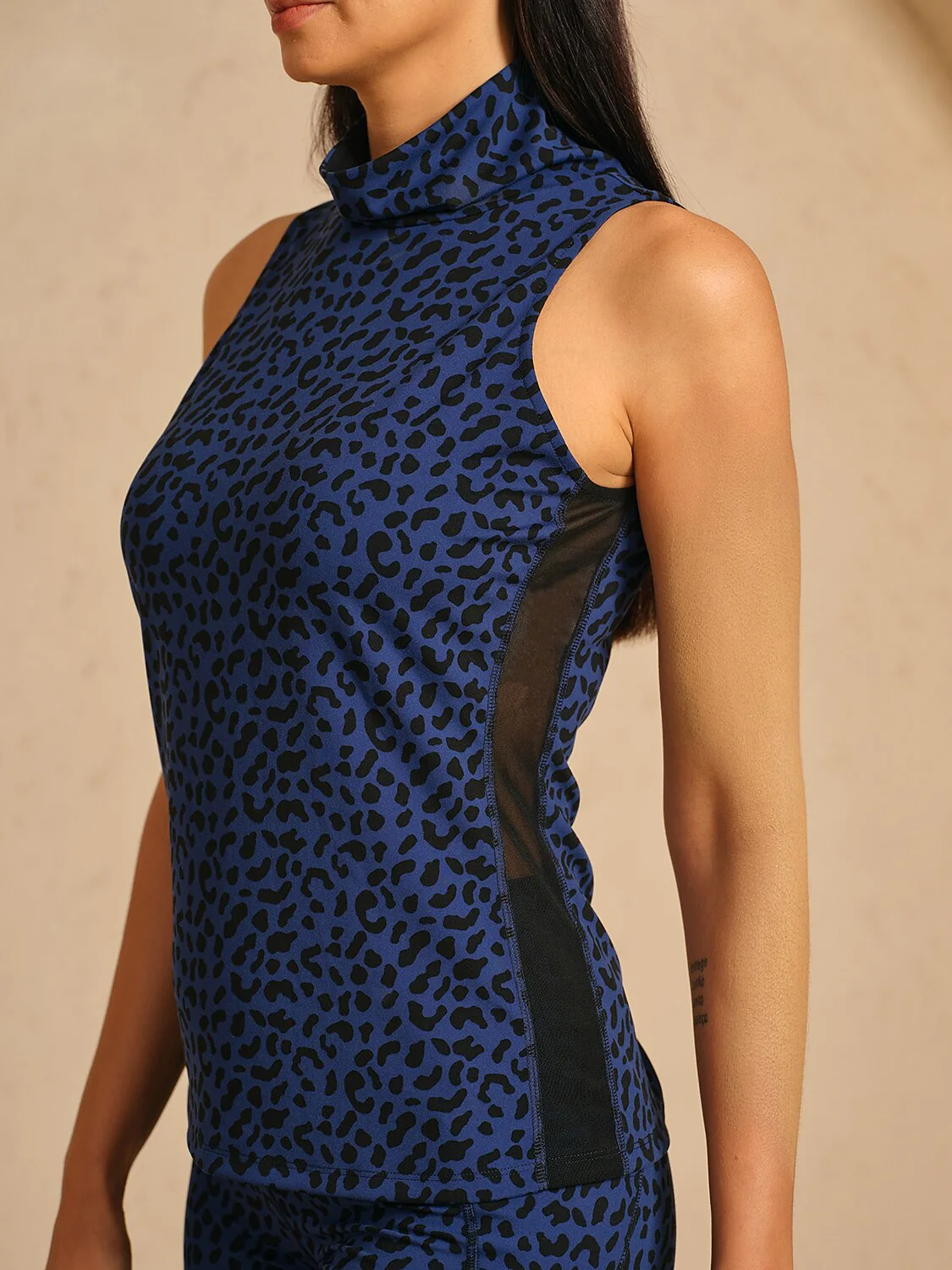 More Than Basic Leopard Mesh Golf Tank Top - Image 9