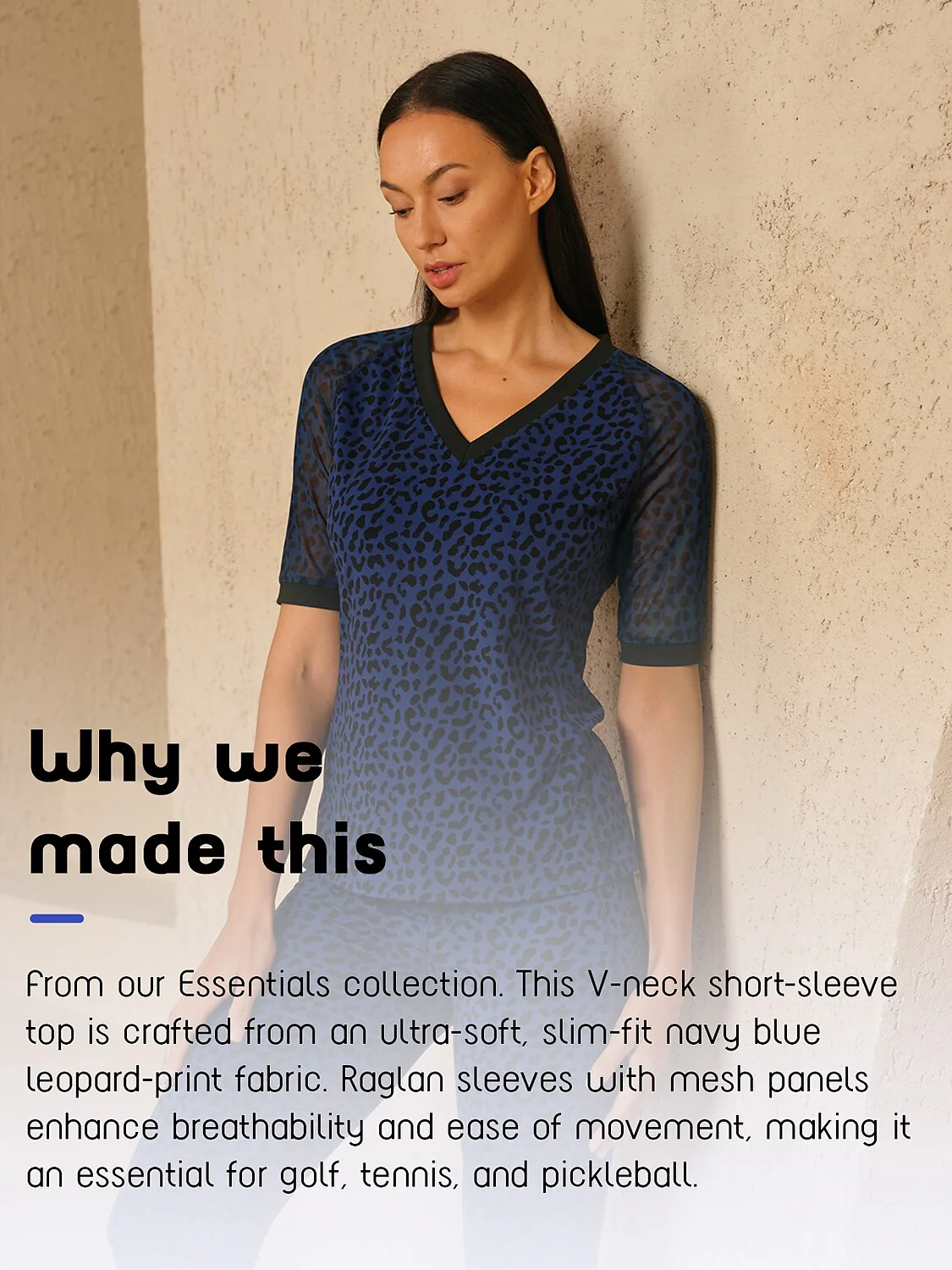 More Than Basic Leopard Short Sleeve Mesh Golf Shirt - Image 5