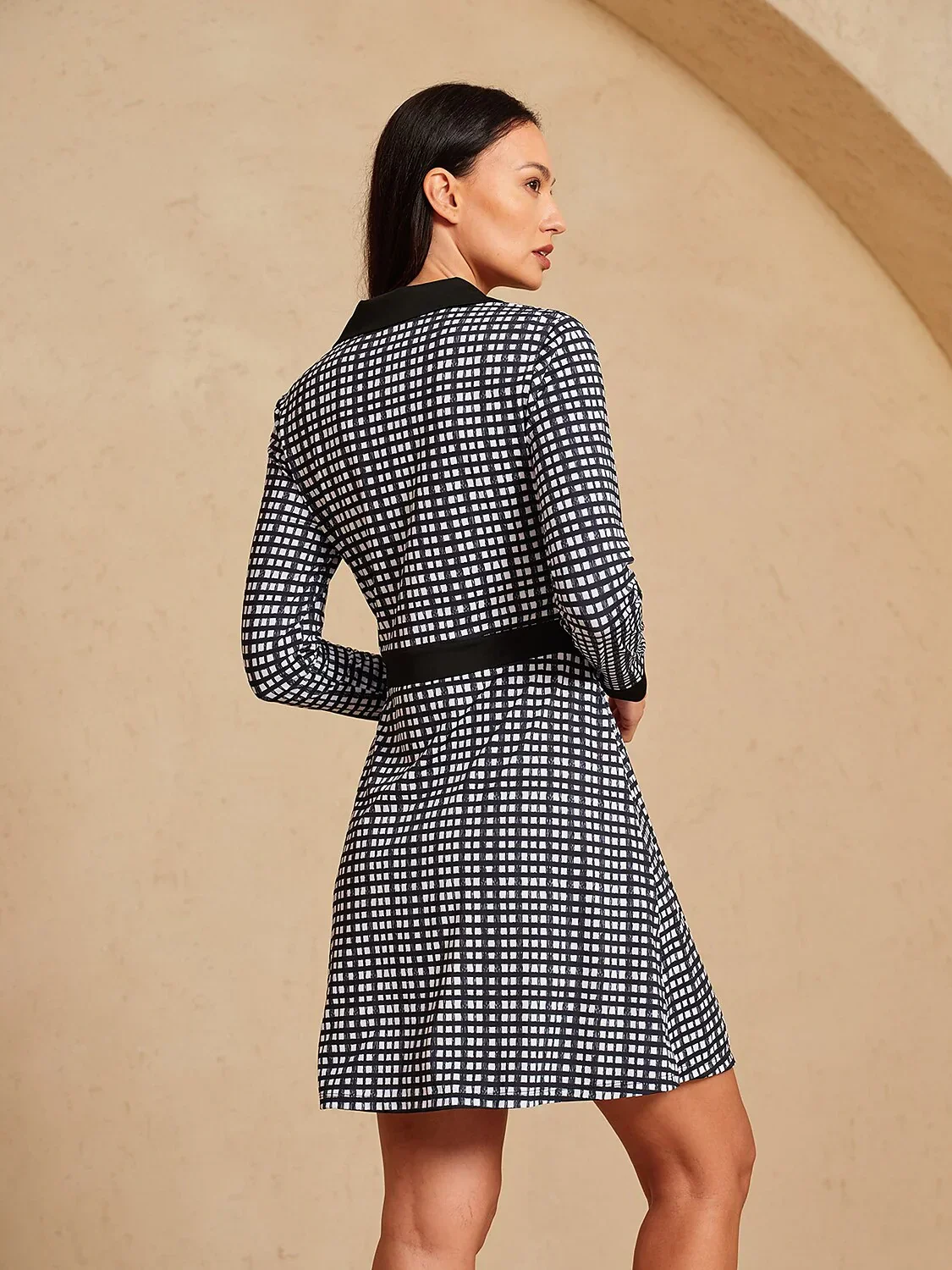 More Than Basic Long Sleeve A-Line 36.5 Inch Dress UPF50+ - Image 2