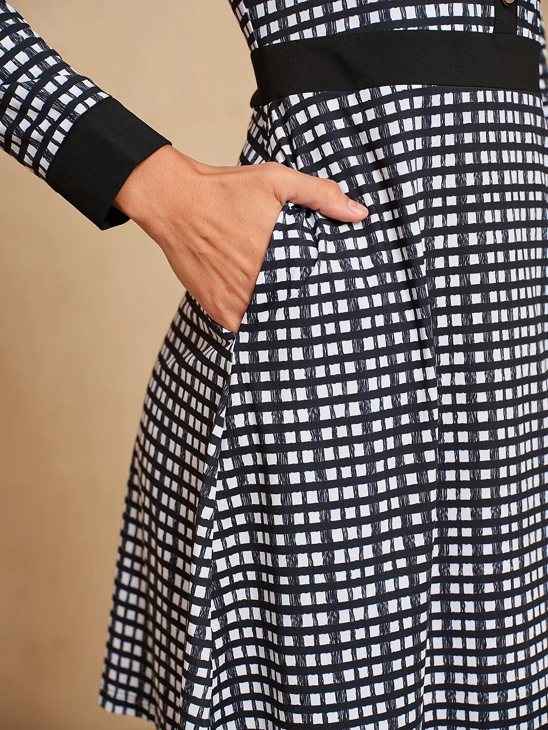 More Than Basic Long Sleeve A-Line 36.5 Inch Dress UPF50+ - Image 4