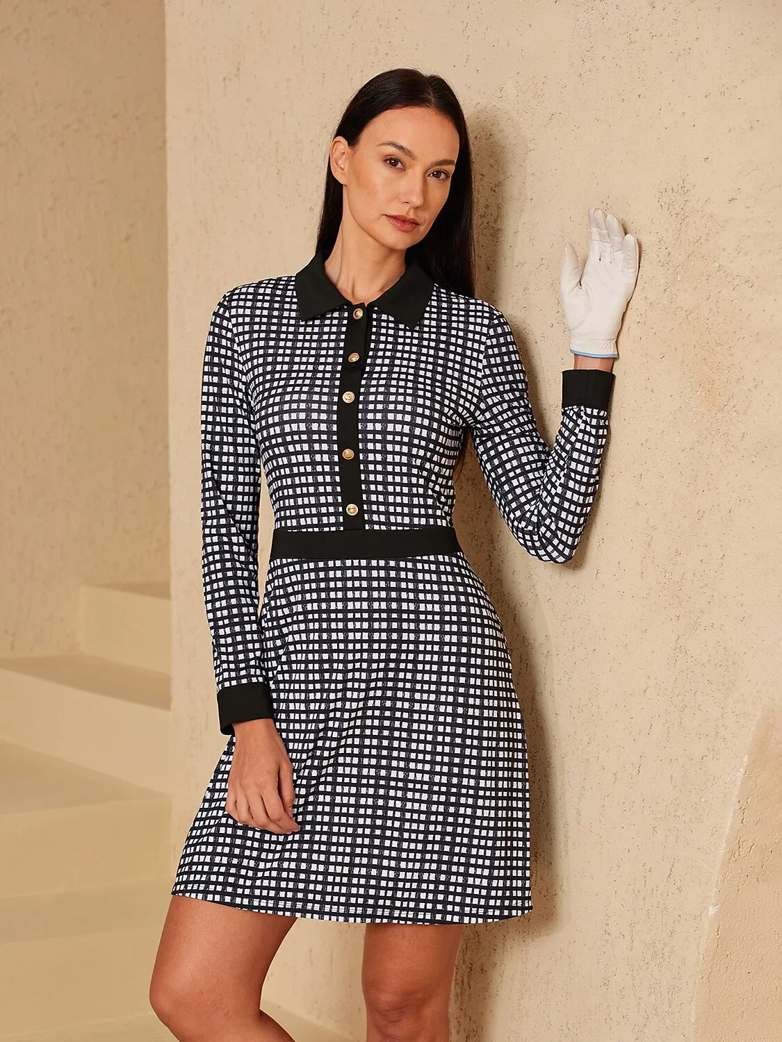 More Than Basic Long Sleeve A-Line 36.5 Inch Dress UPF50+ - Image 7