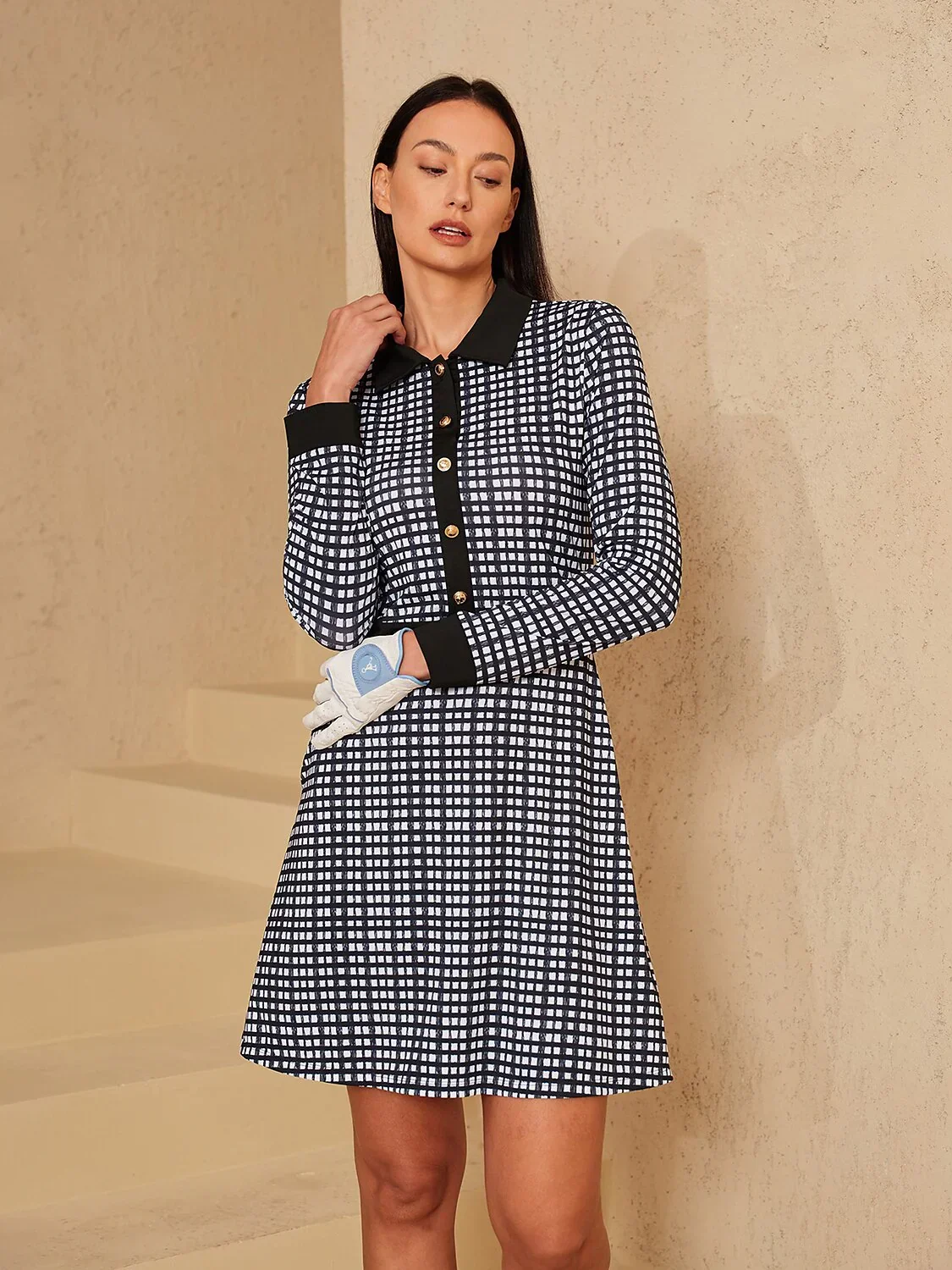 More Than Basic Long Sleeve A-Line 36.5 Inch Dress UPF50+ - Image 8