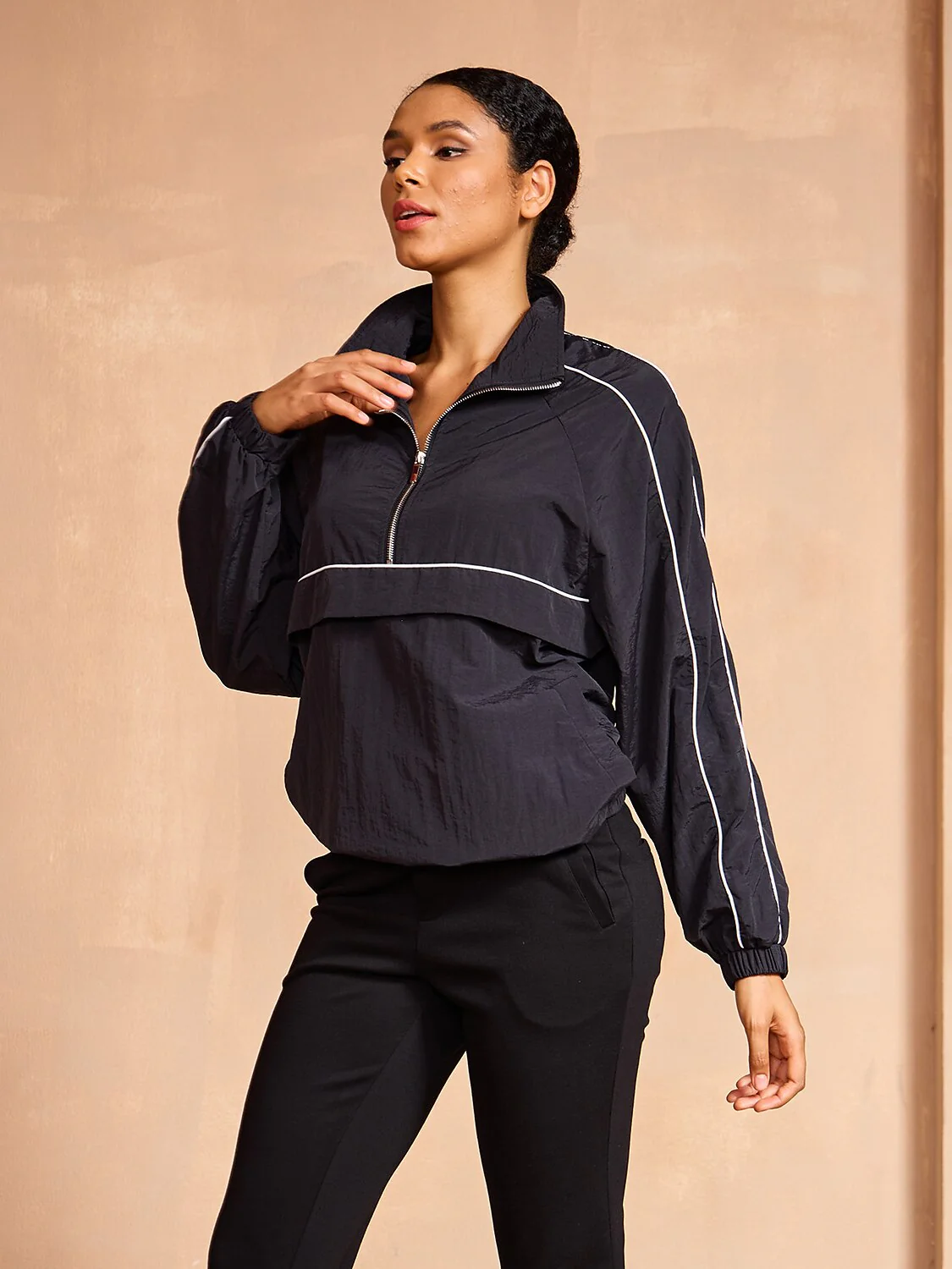 More Than Basic Long Sleeve Trimmed Pocket Sweatshirt - Image 8