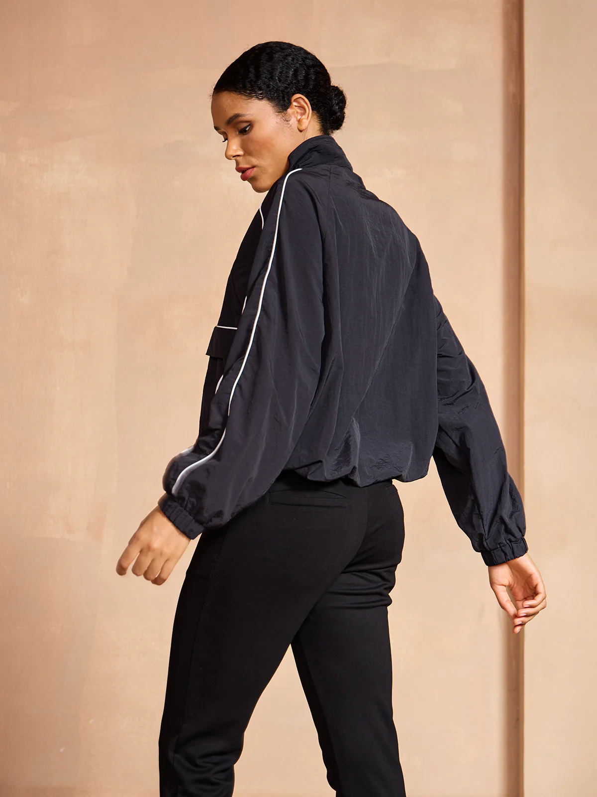 More Than Basic Long Sleeve Trimmed Pocket Sweatshirt - Image 9