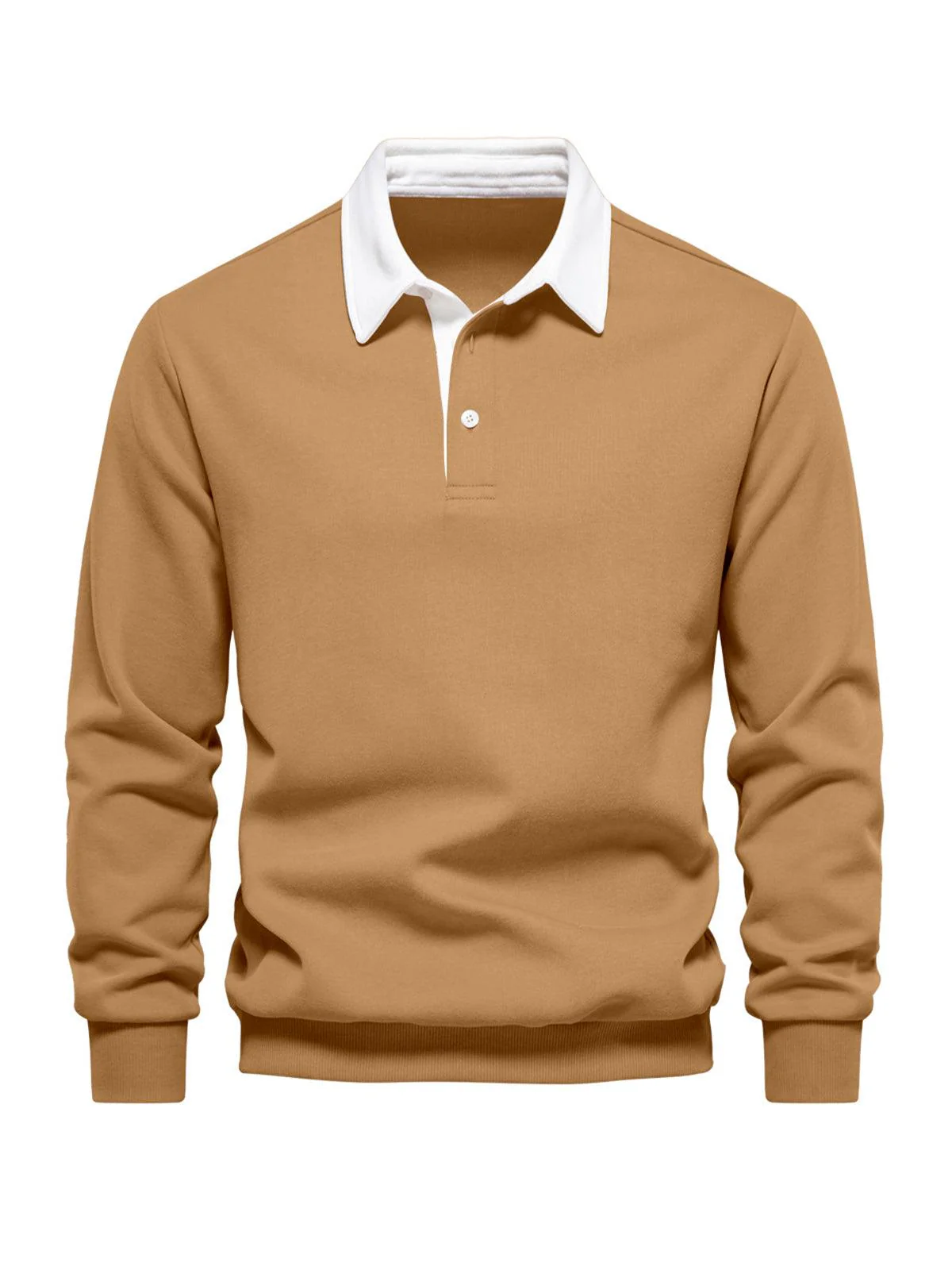 More Than Basic Men's Golf Button Up Collared Sweatshirt - Image 12