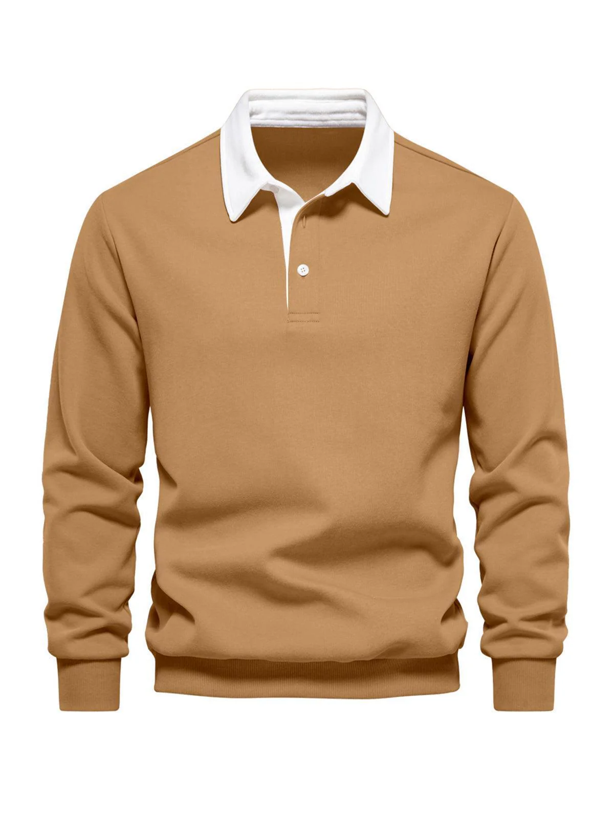 More Than Basic Men's Golf Button Up Collared Sweatshirt - Image 12