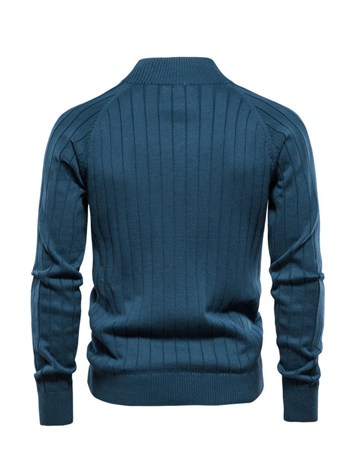 More Than Basic Men's Golf Knit Full Zip Cardigan - Image 4