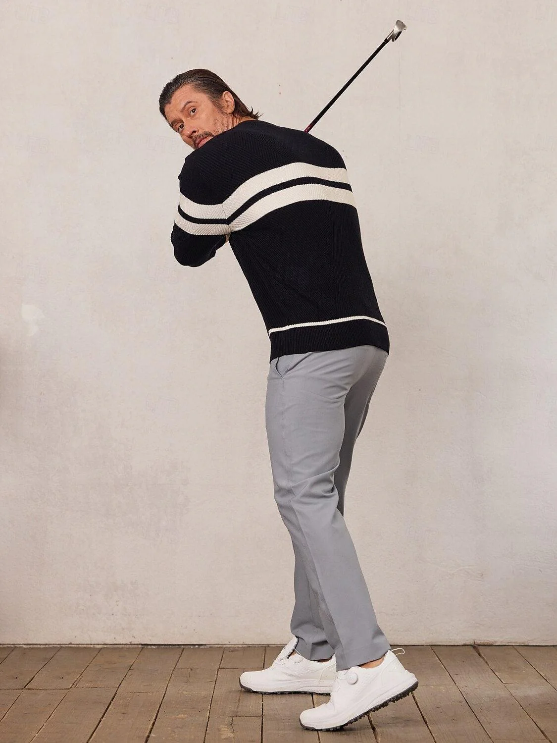 More Than Basic Men's Golf Crewneck Sweater - Image 10