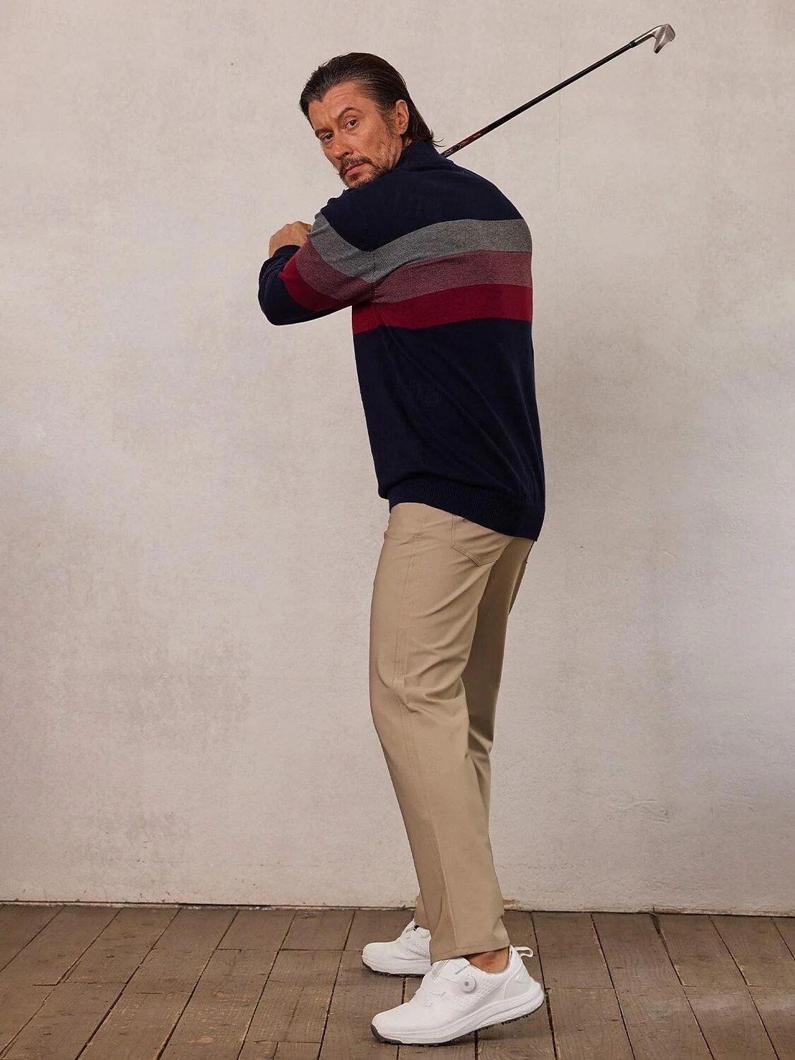 More Than Basic Men's Golf Quarter Zip Sweater - Image 8