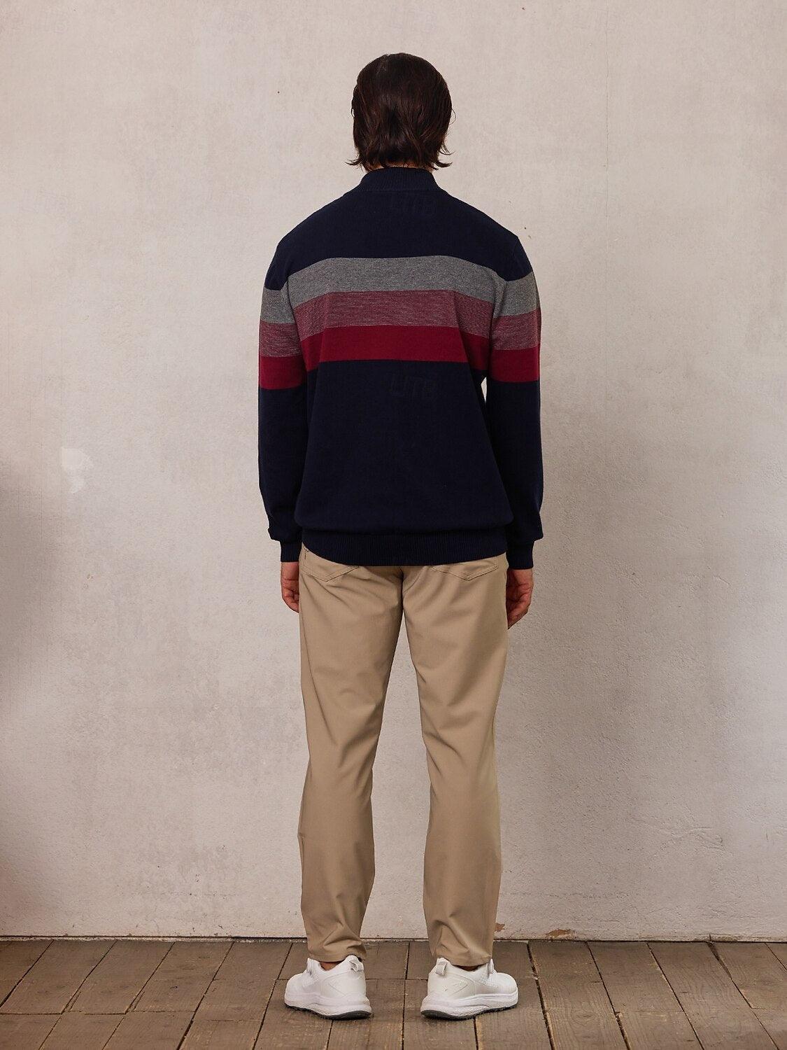 More Than Basic Men's Golf Quarter Zip Sweater - Image 3
