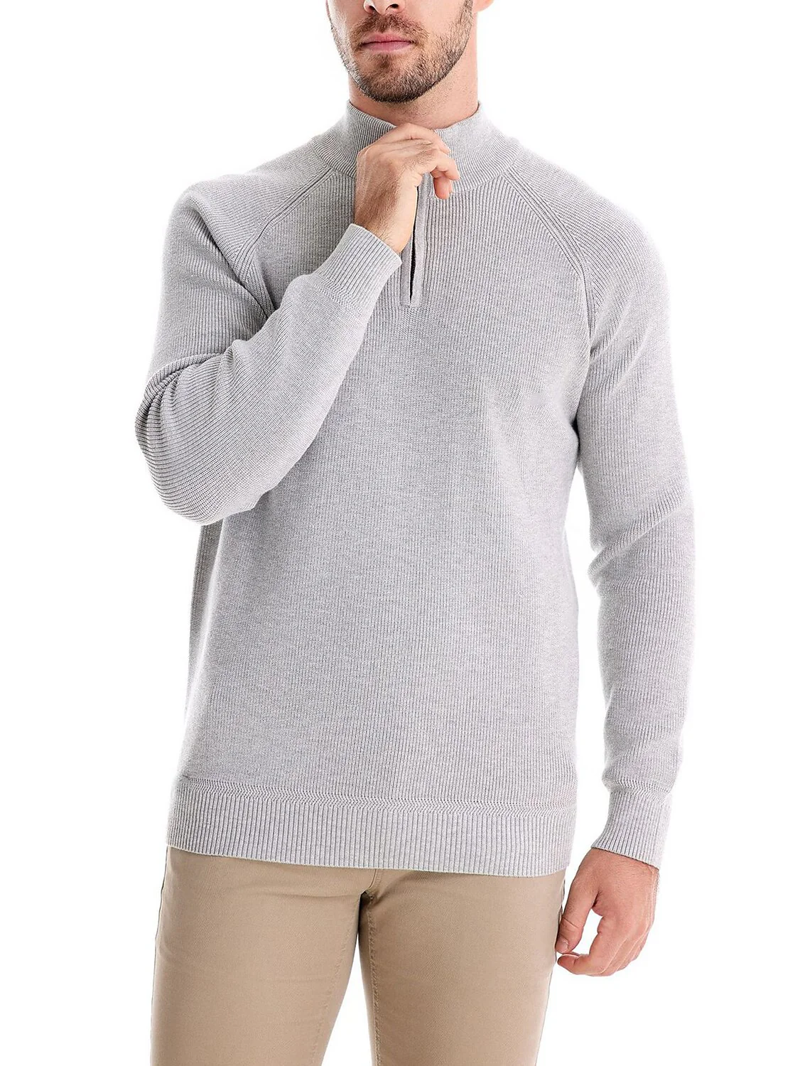 More Than Basic Men's Golf Quarter Zip Sweater - Image 9