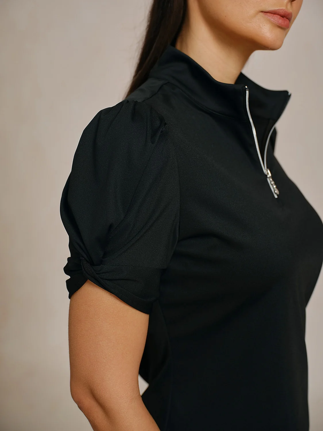 More Than Basic Puff Sleeve Quarterzip UPF50+ - Image 16