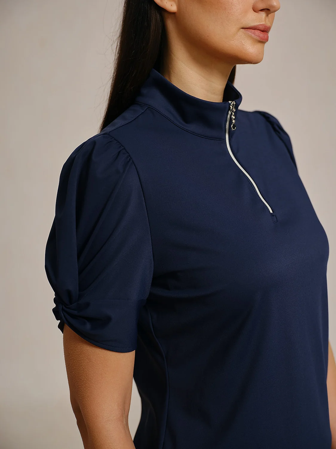 More Than Basic Puff Sleeve Quarterzip UPF50+ - Image 26