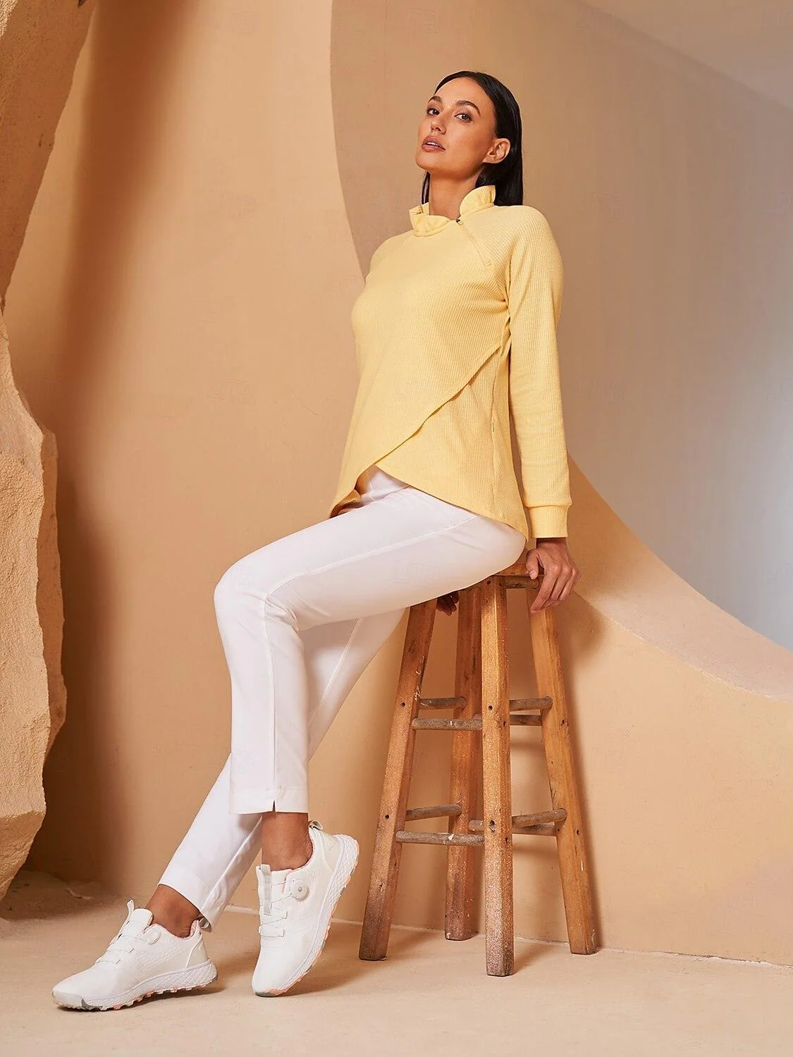 More Than Basic Ruffle Collar Sweatshirt - Image 10