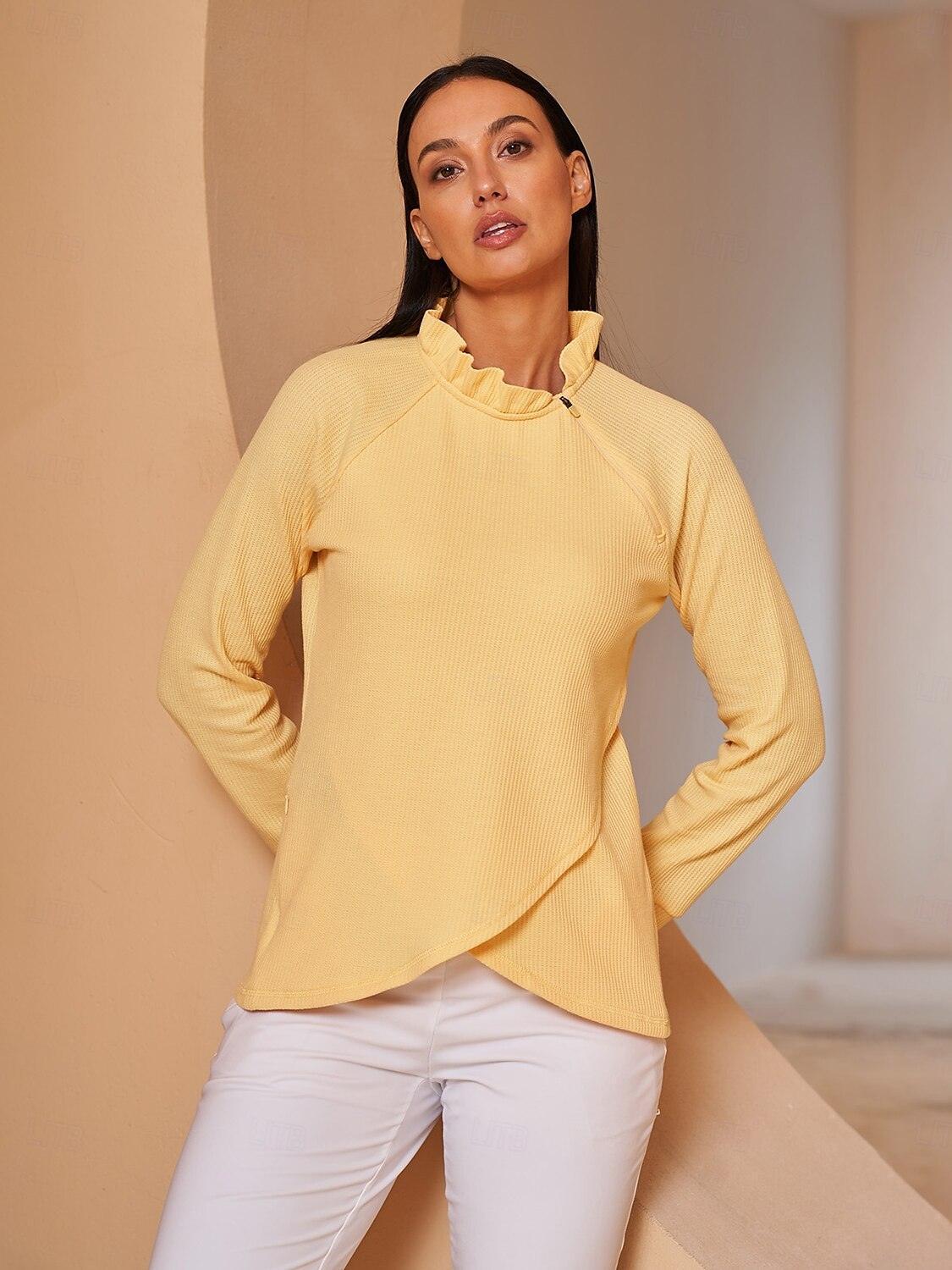 More Than Basic Ruffle Collar Sweatshirt - Image 12