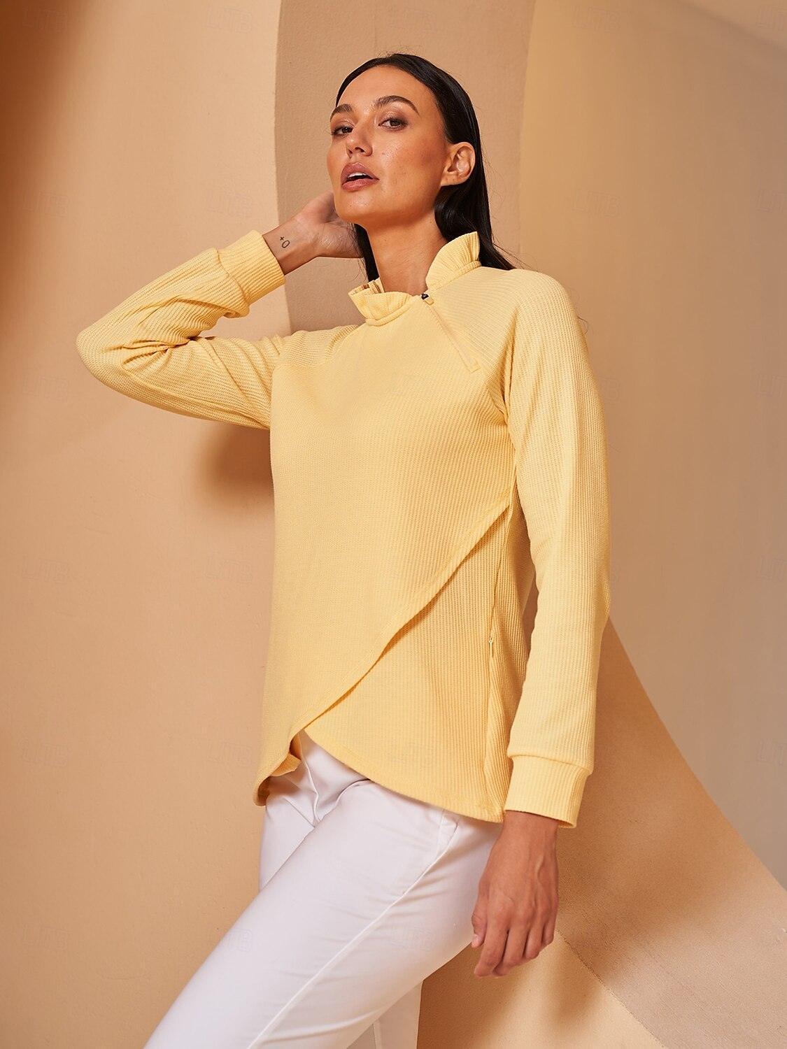 More Than Basic Ruffle Collar Sweatshirt - Image 3