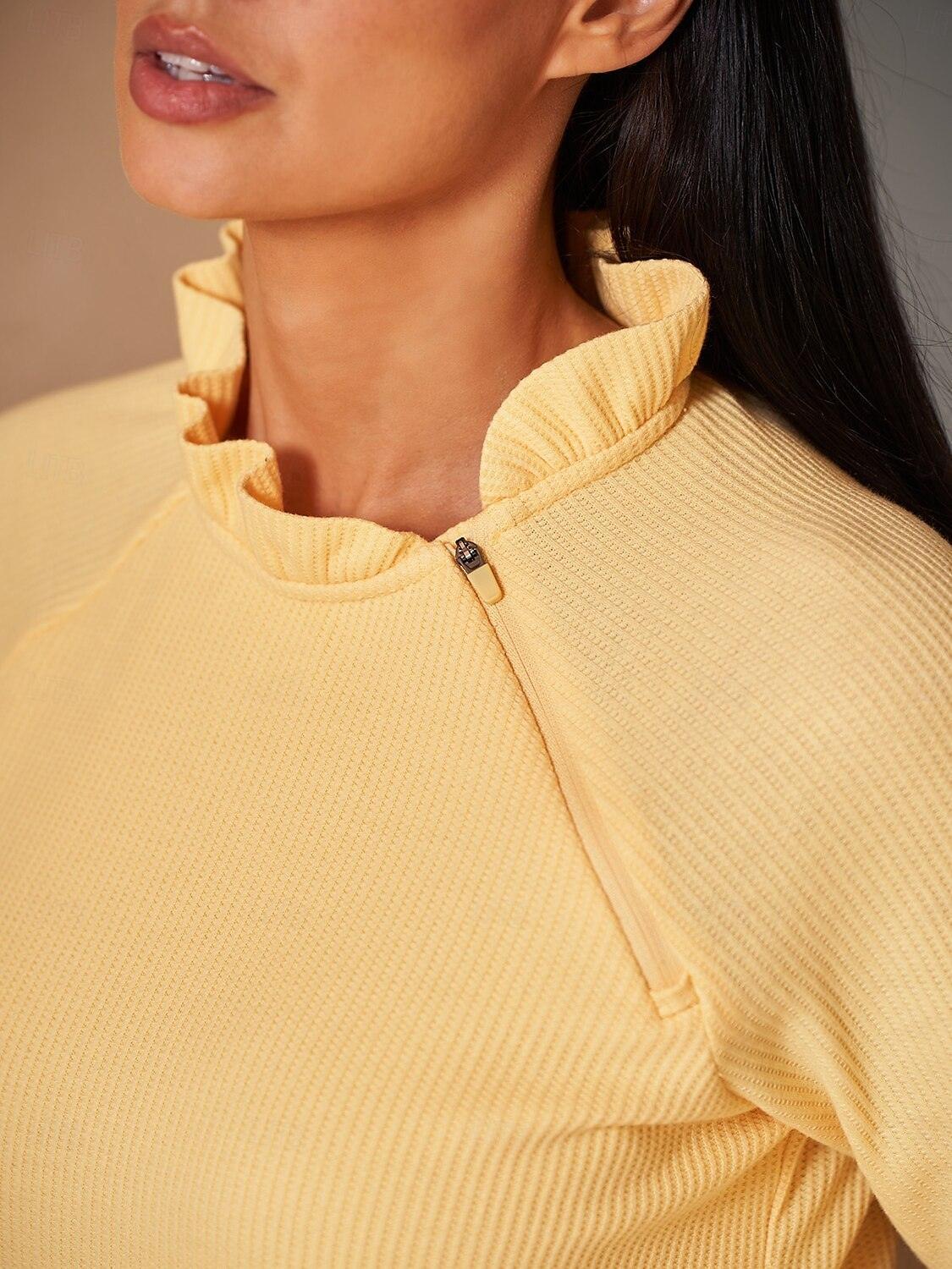 More Than Basic Ruffle Collar Sweatshirt - Image 7