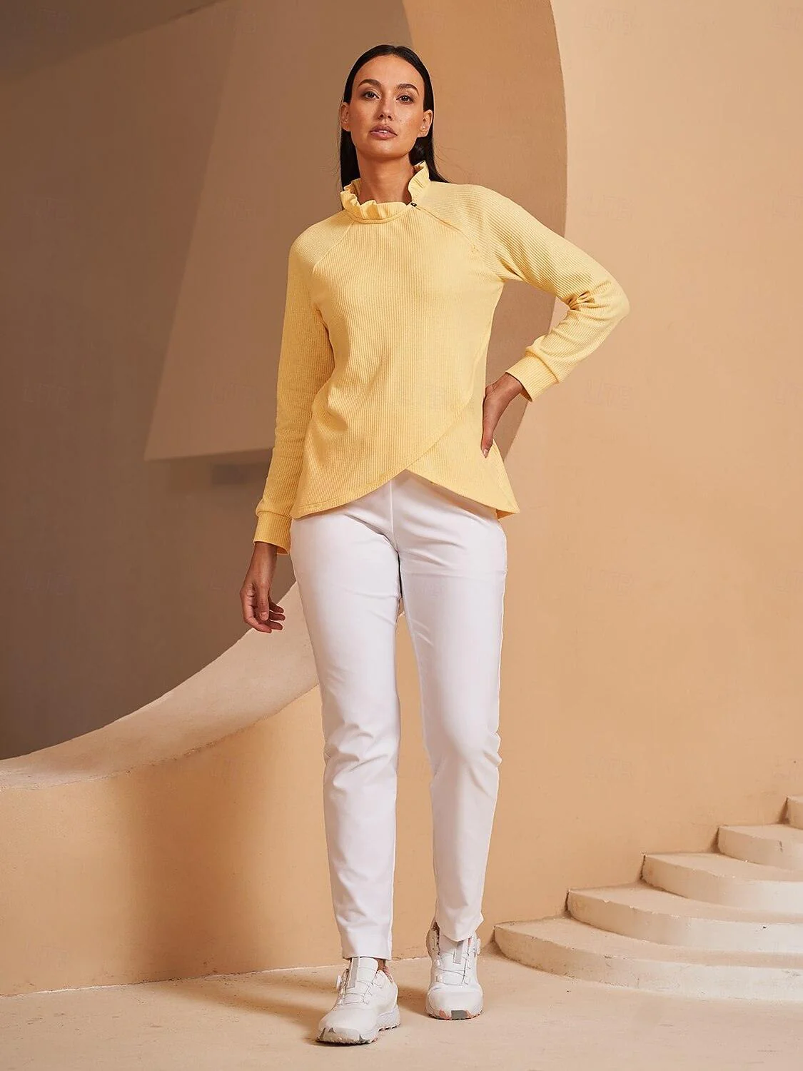 More Than Basic Ruffle Collar Sweatshirt - Image 9
