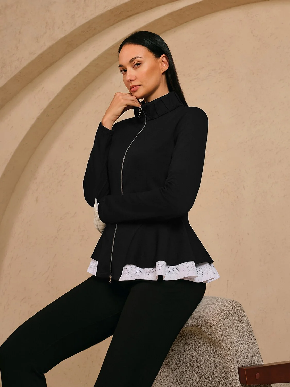 More Than Basic Ruffle Golf Jacket - Image 8