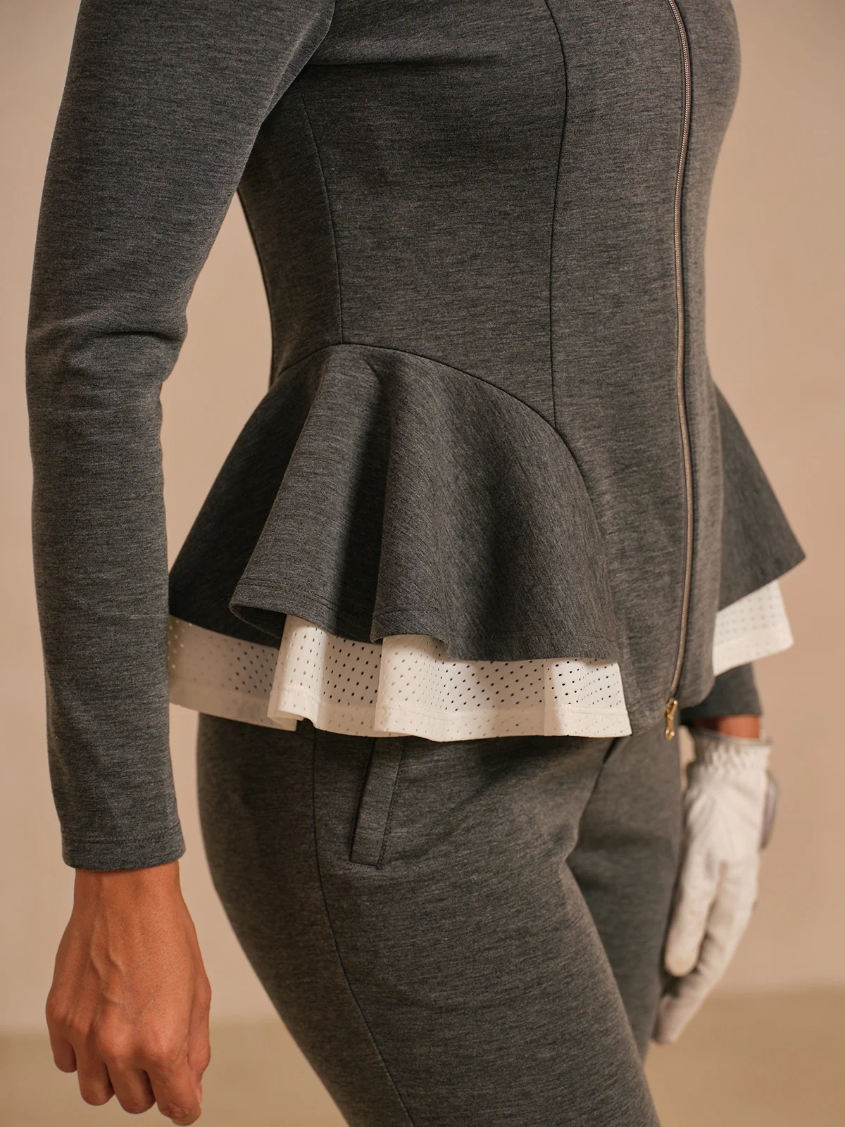 More Than Basic Ruffle Golf Jacket - Image 3