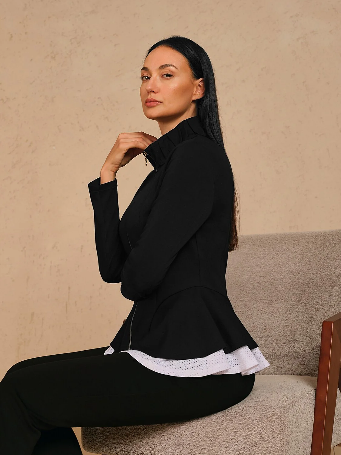 More Than Basic Ruffle Golf Jacket - Image 13