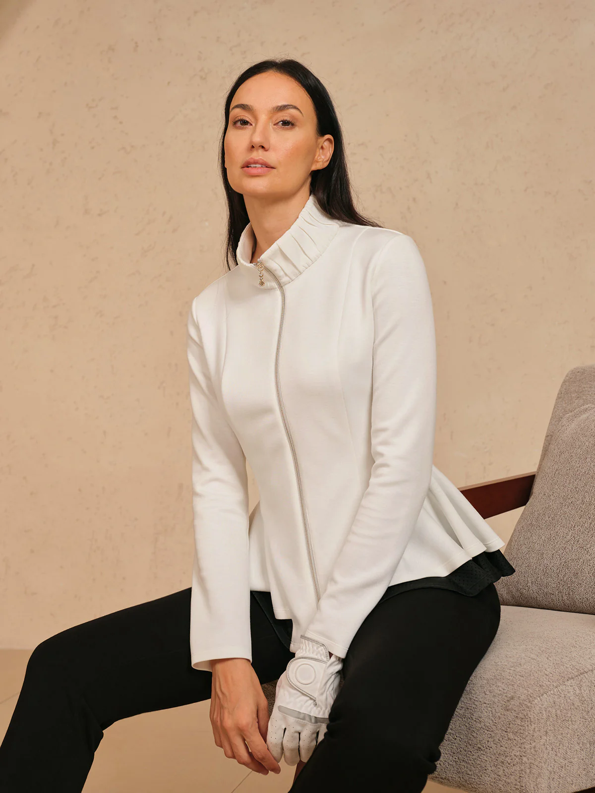More Than Basic Ruffle Golf Jacket - Image 9