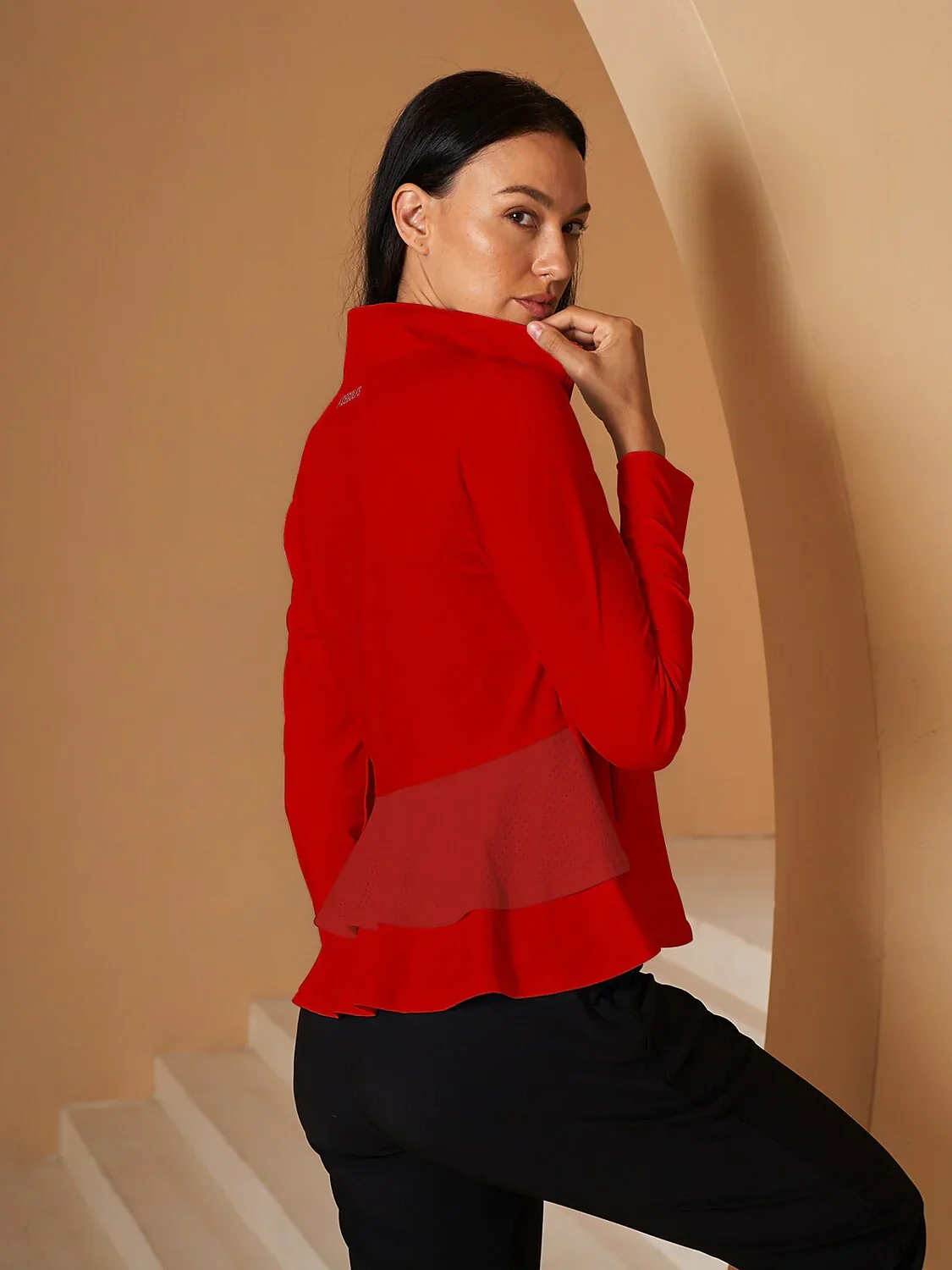 More Than Basic Ruffle Golf Jacket Sun Protection - Image 24