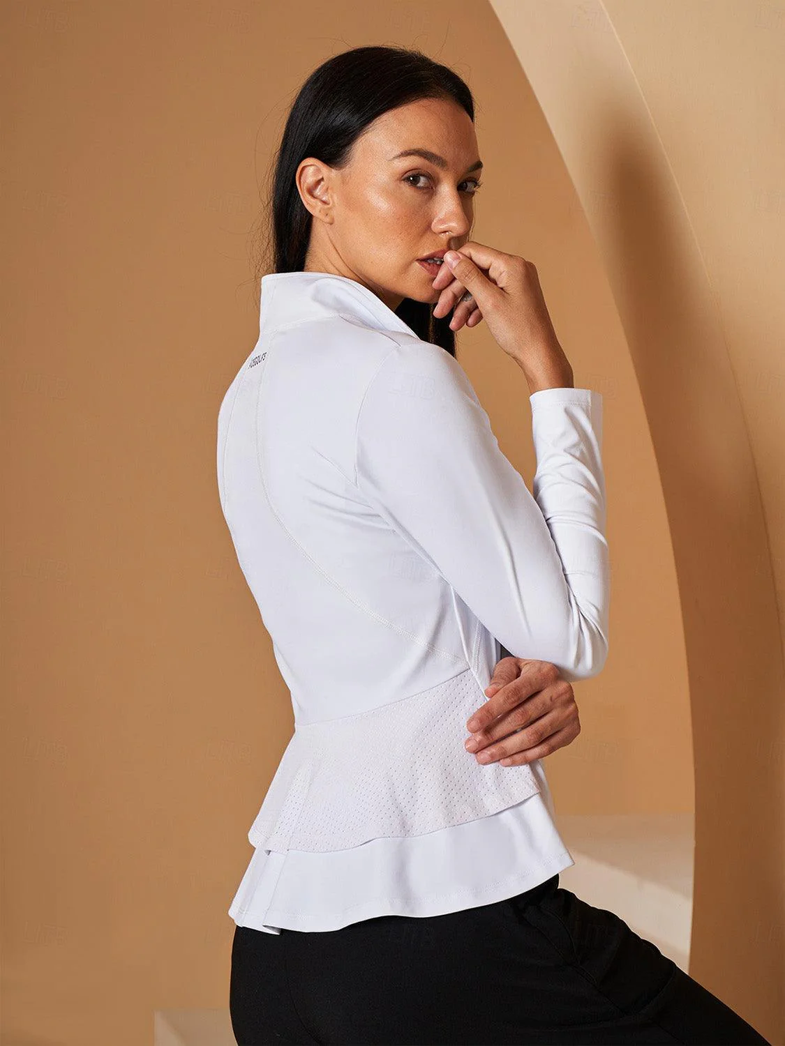 More Than Basic Ruffle Golf Jacket Sun Protection - Image 10