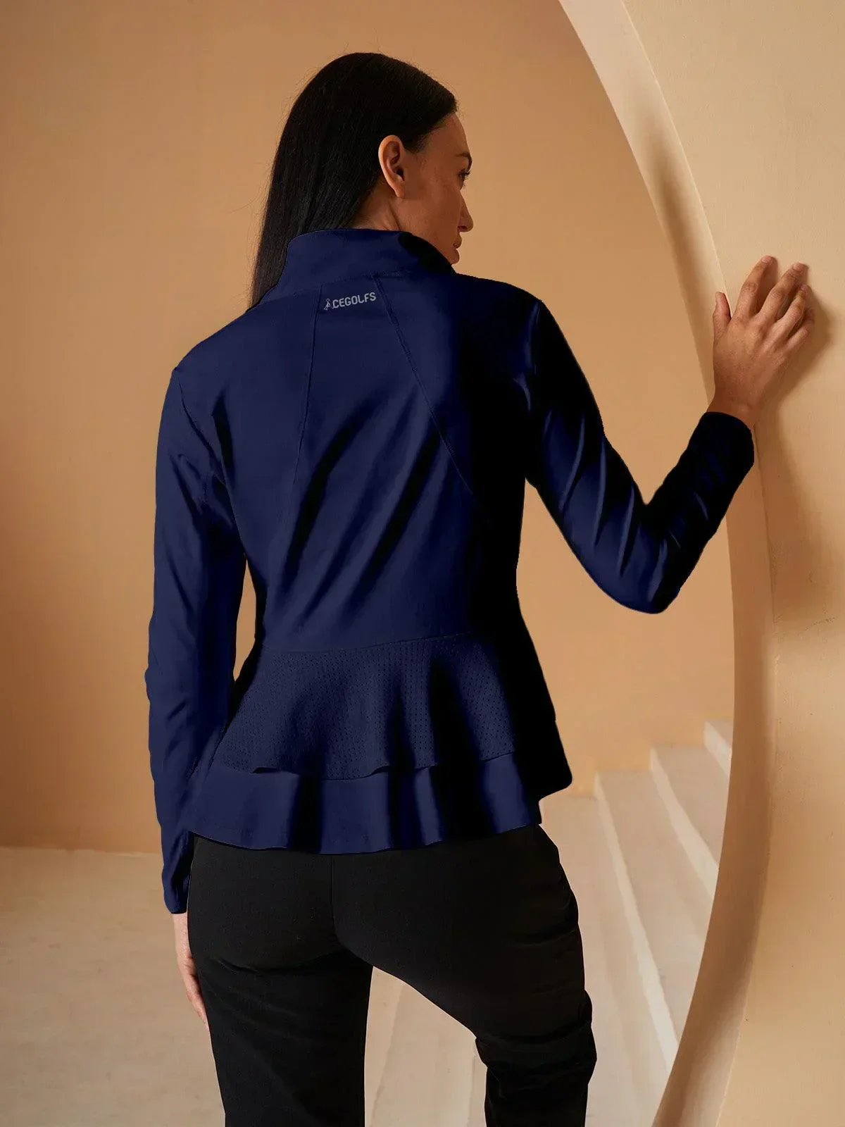 More Than Basic Ruffle Golf Jacket Sun Protection - Image 15
