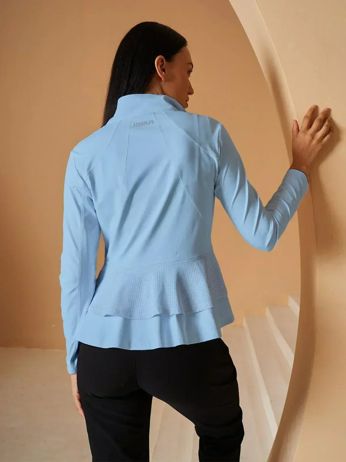 More Than Basic Ruffle Golf Jacket Sun Protection - Image 19