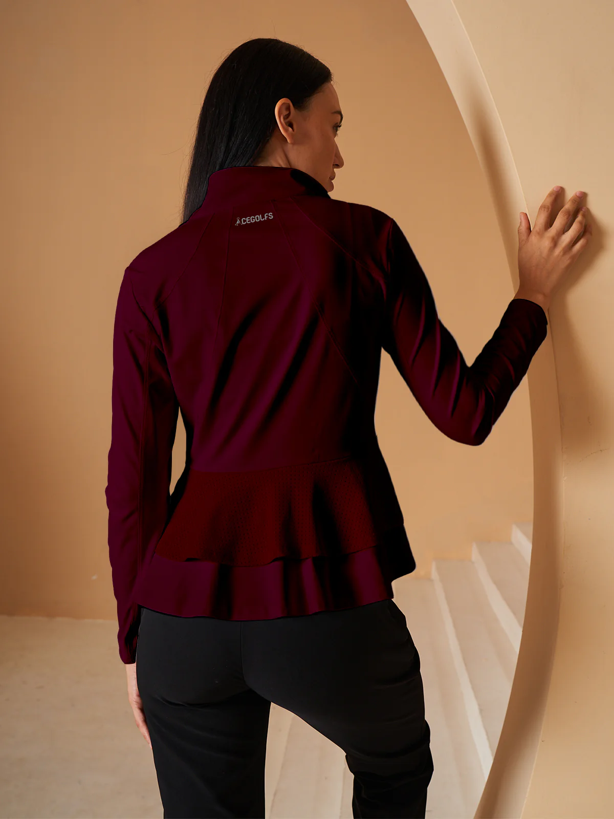 More Than Basic Ruffle Golf Jacket Sun Protection - Image 3
