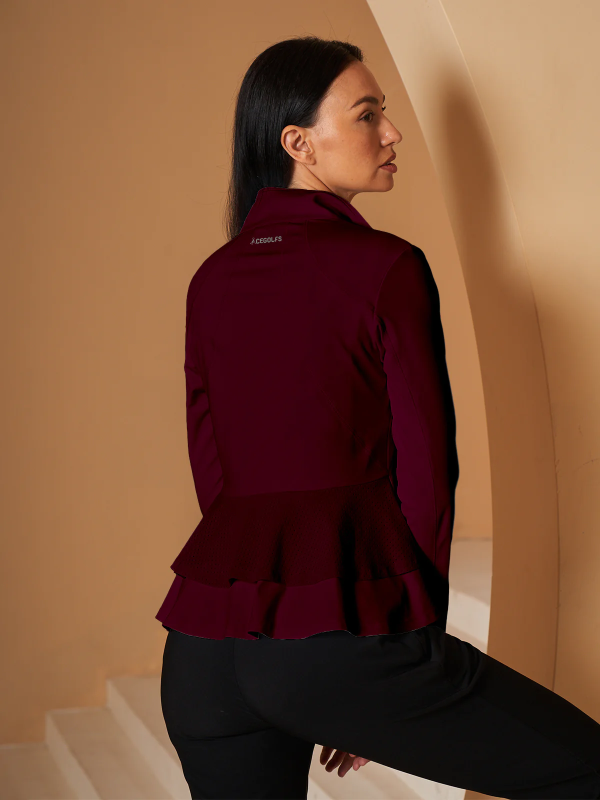 More Than Basic Ruffle Golf Jacket Sun Protection - Image 4