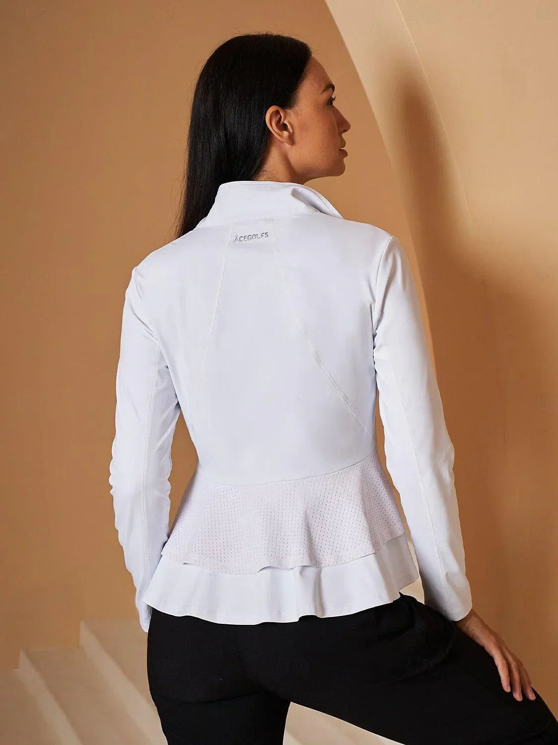More Than Basic Ruffle Golf Jacket Sun Protection - Image 9