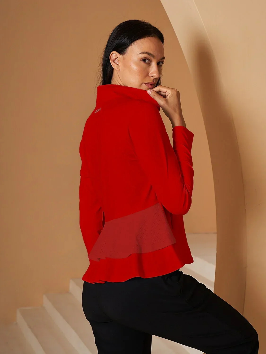 More Than Basic Ruffle Golf Jacket Sun Protection - Image 25