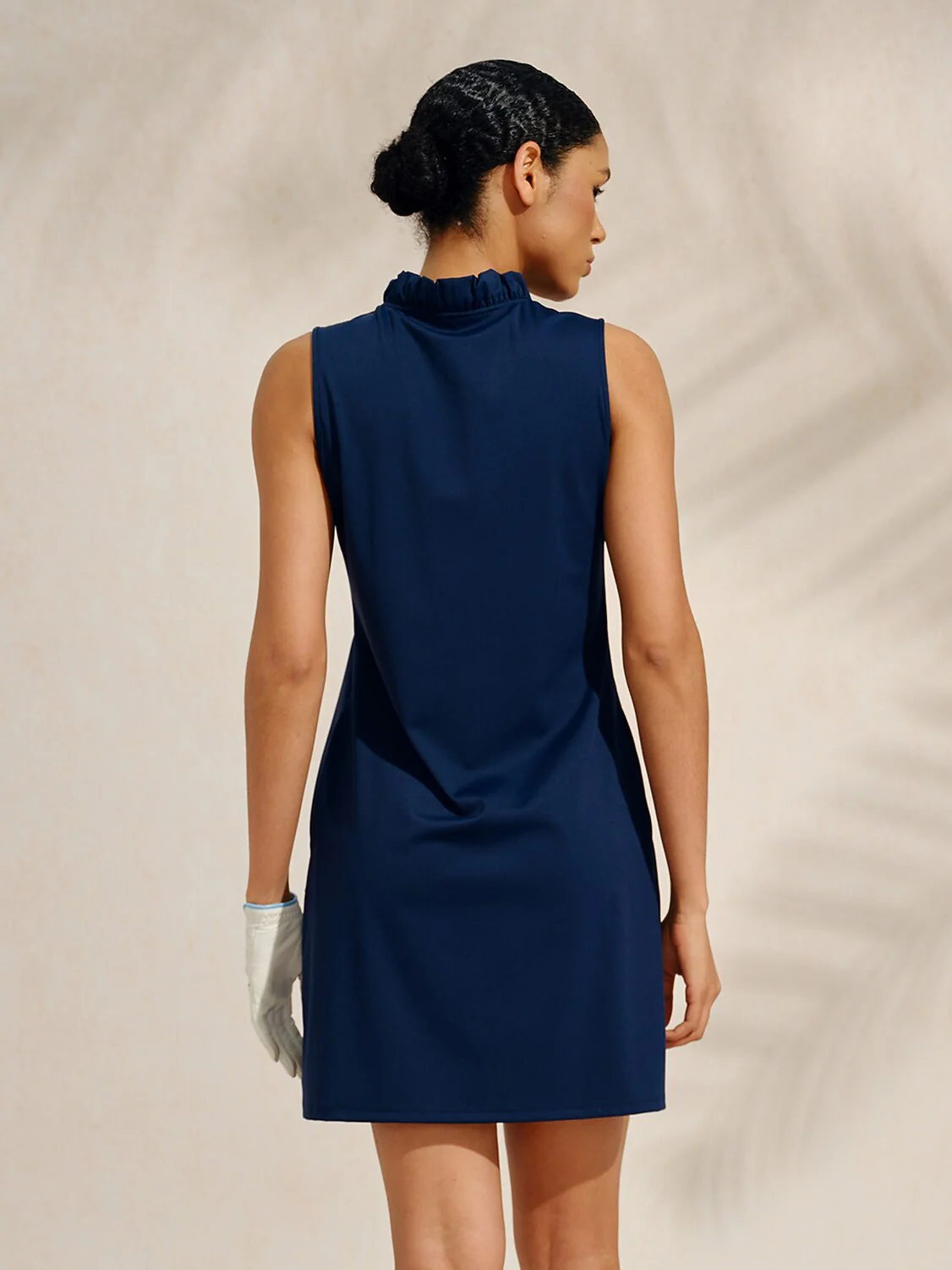 More Than Basic Ruffle V-Neck Sleeveless 36.5 Inch Dress UPF50+ - Image 29