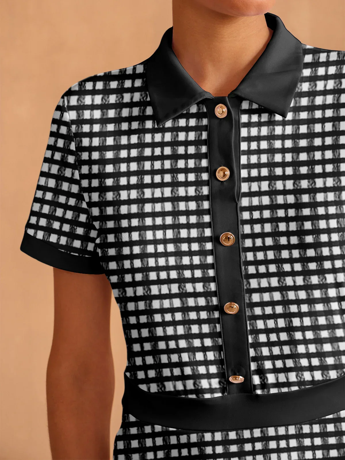 More Than Basic Short Sleeve A-Line 36.5 Inch Dress UPF50+ - Image 12