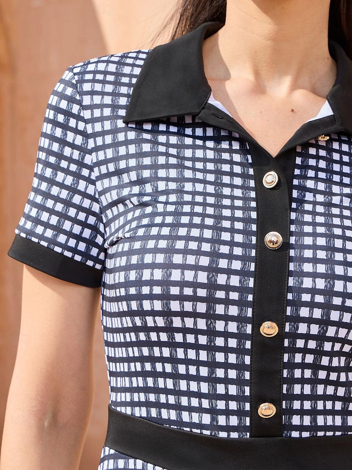 More Than Basic Short Sleeve A-Line 36.5 Inch Dress UPF50+ - Image 3
